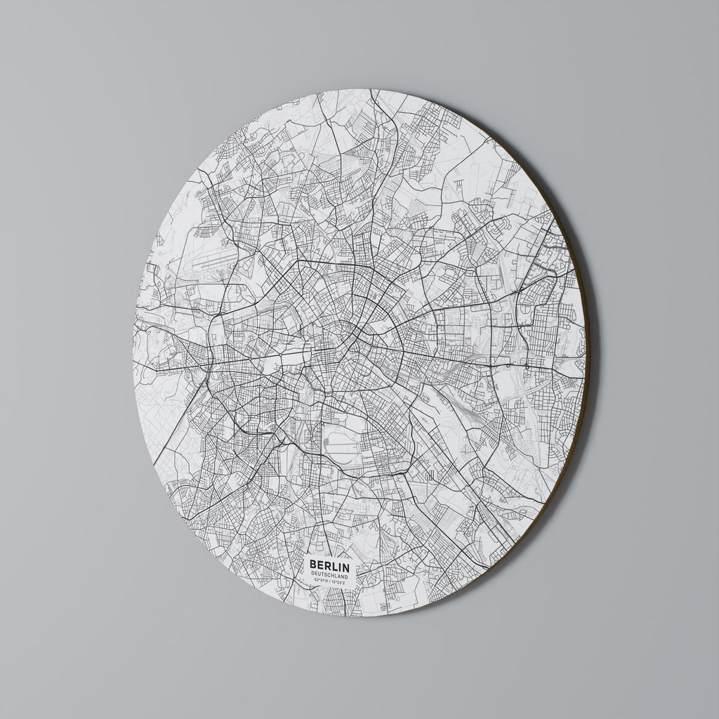 PLAN DE BERLIN Art mural rond