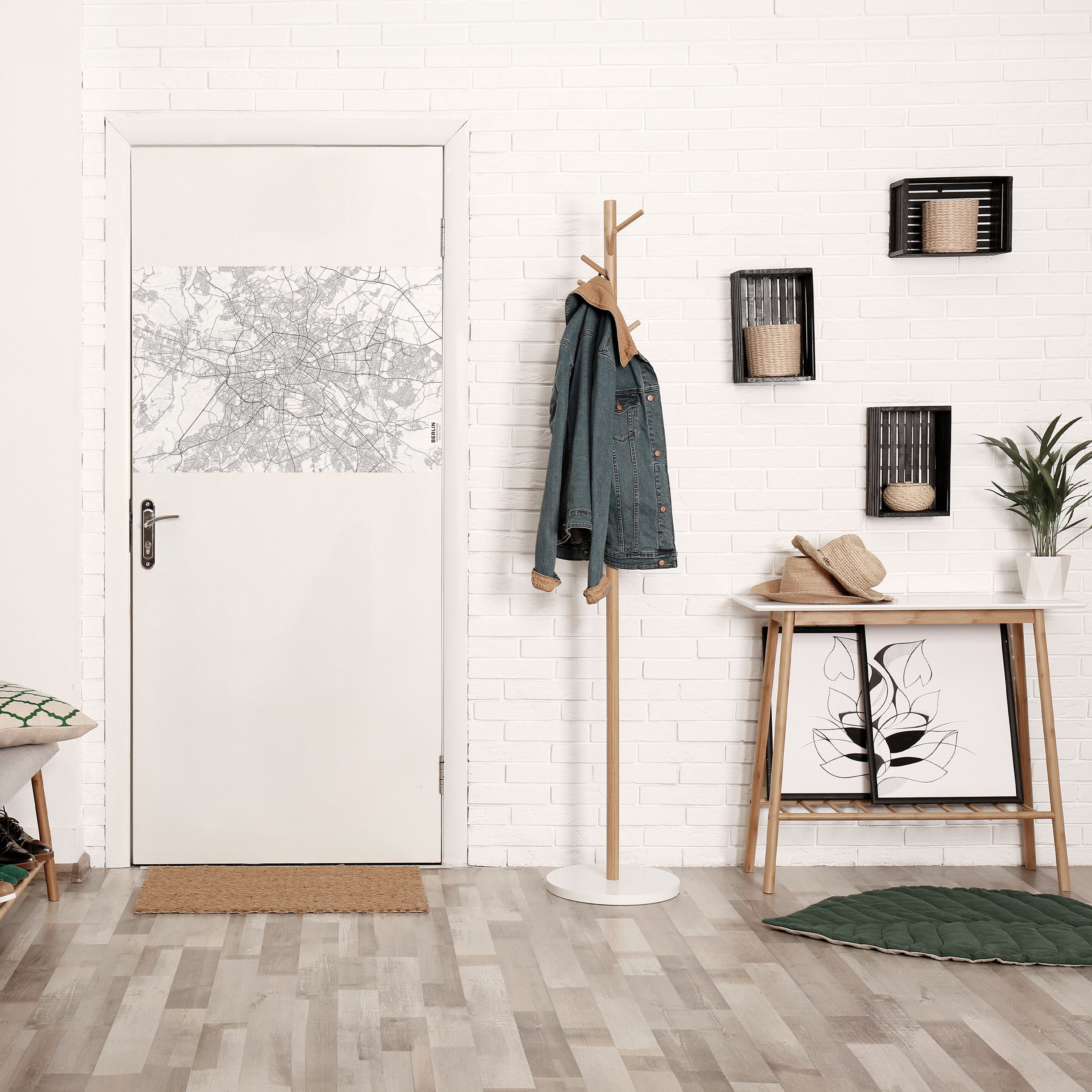 Affiche horizontale autocollante du Plan de Berlin