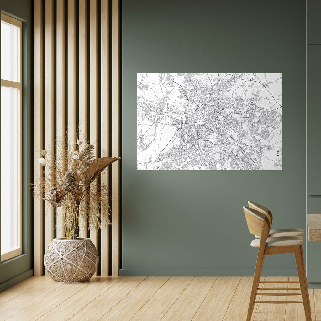 Affiche horizontale autocollante du Plan de Berlin