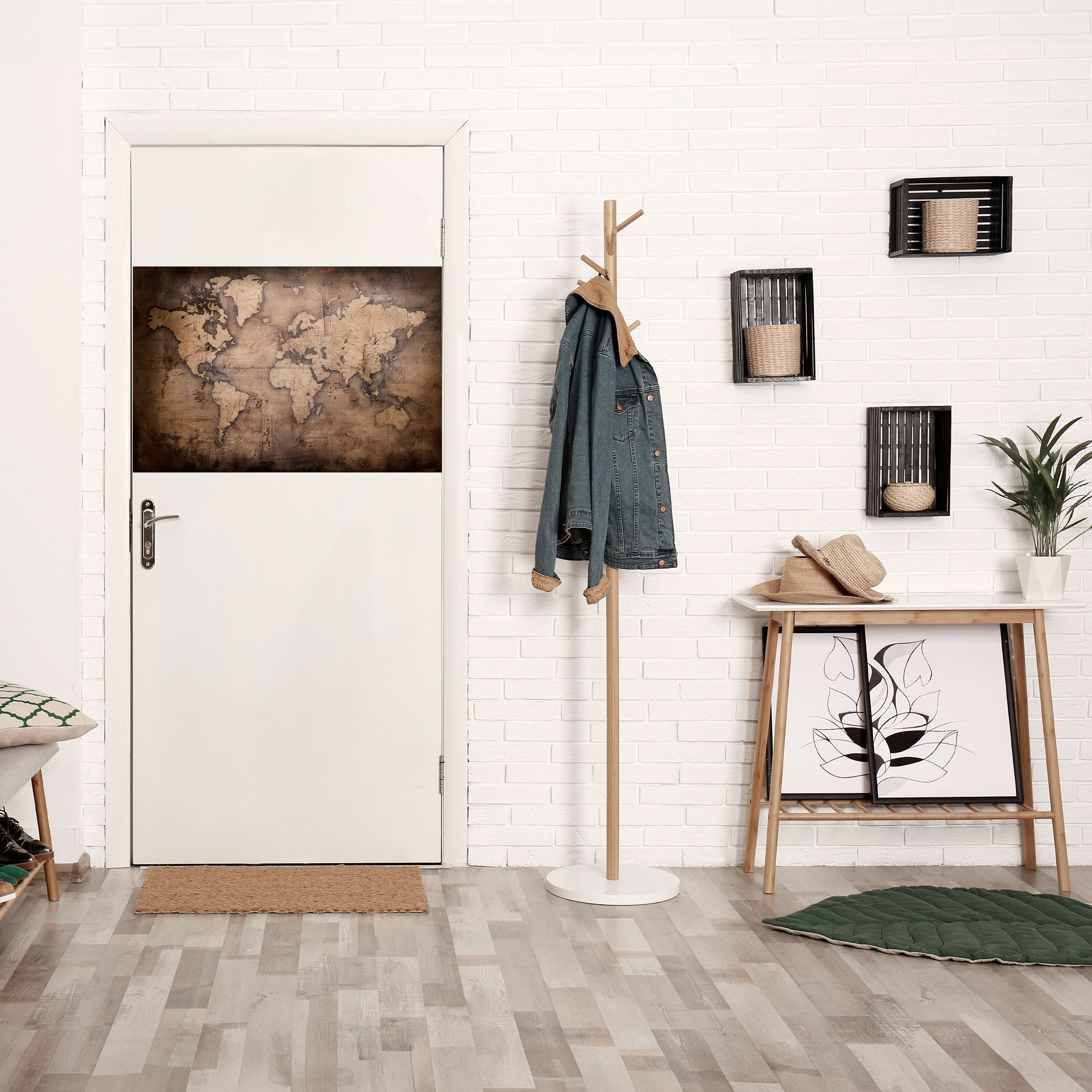 Affiche horizontale autocollante VINTAGE WORLD CHRONICLE