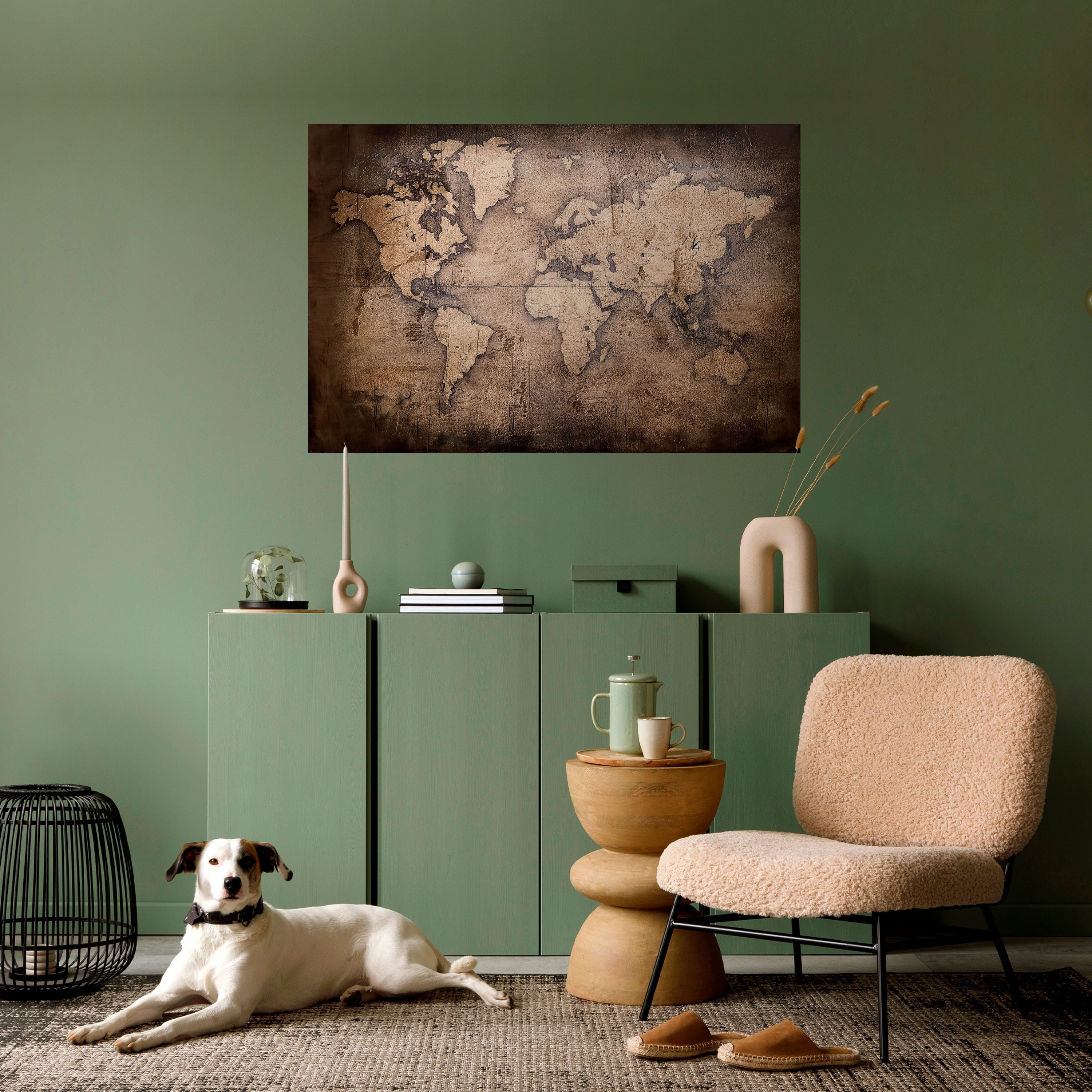 Affiche horizontale autocollante VINTAGE WORLD CHRONICLE