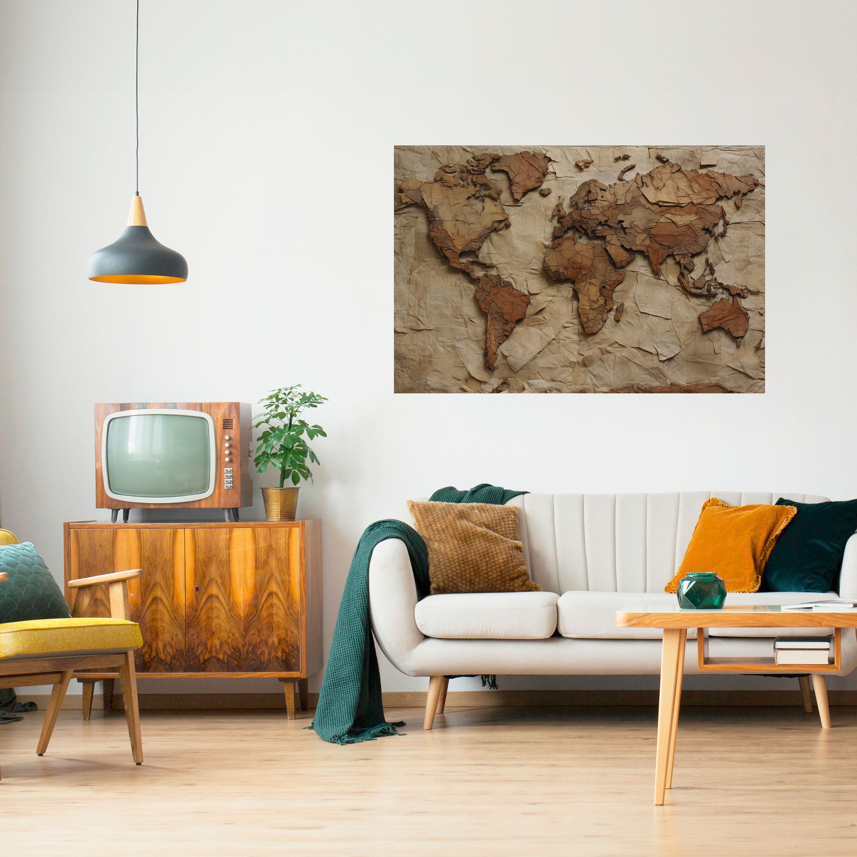 Affiche horizontale autocollante PAPERY PLANET LANDSCAPE