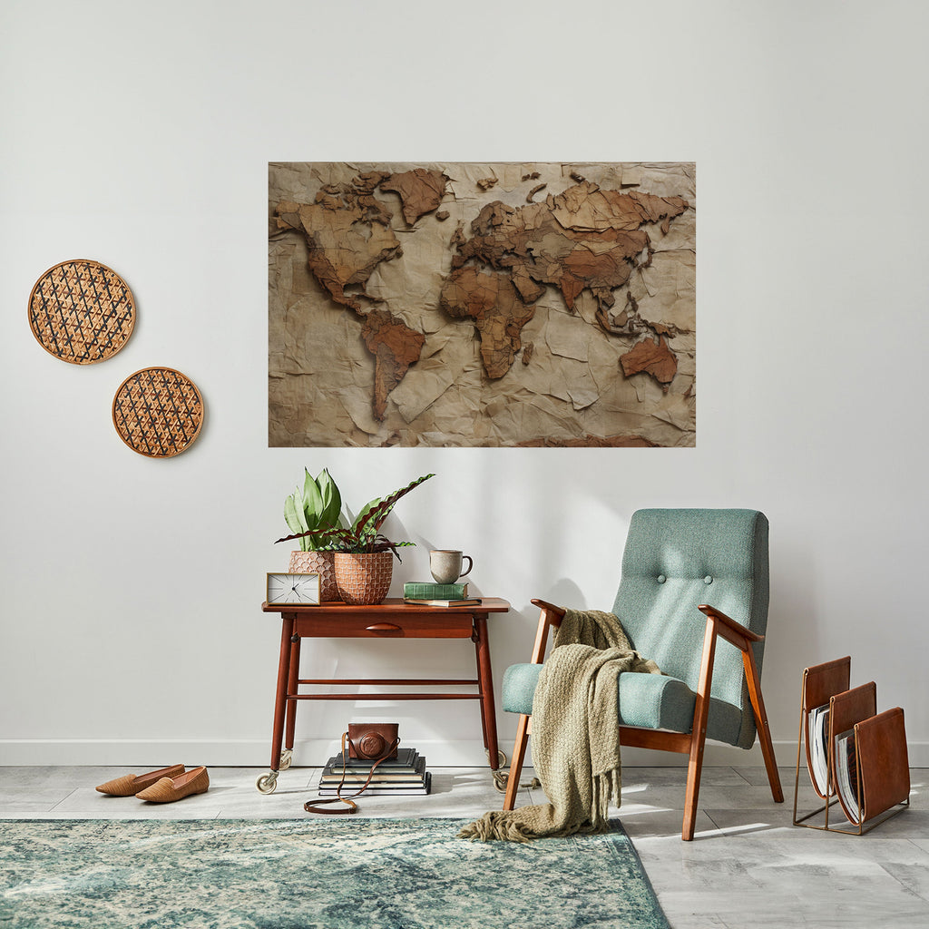 Affiche horizontale autocollante PAPERY PLANET LANDSCAPE