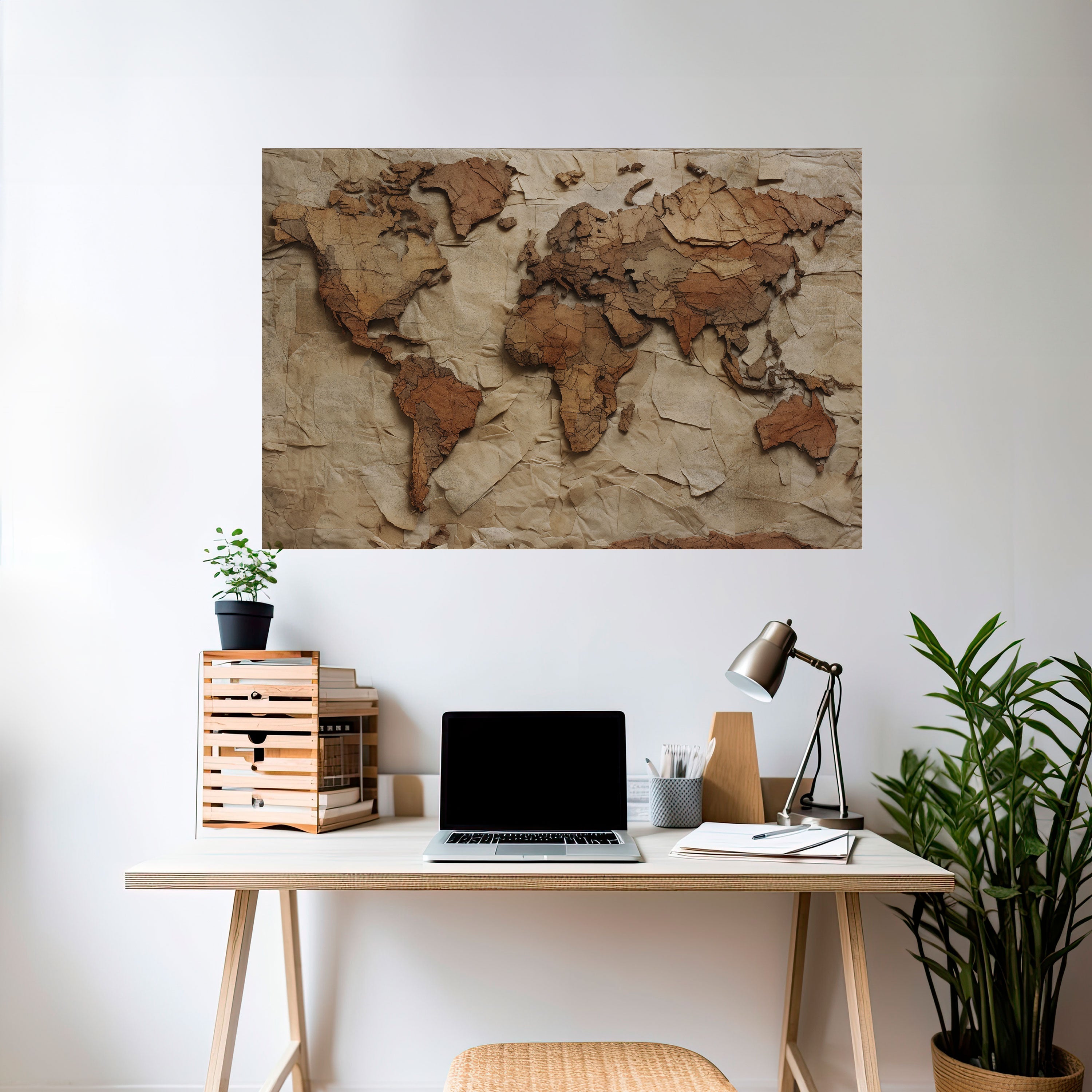 Affiche horizontale autocollante PAPERY PLANET LANDSCAPE