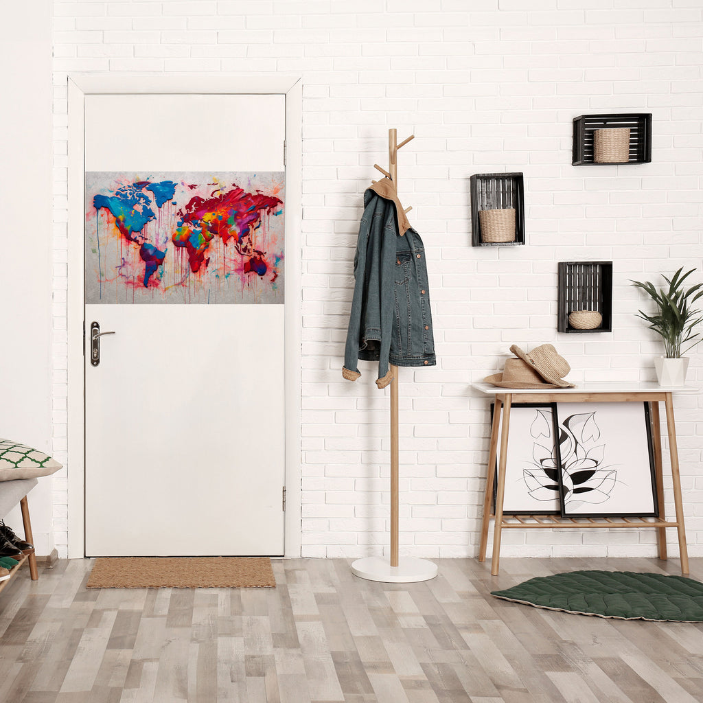 Affiche horizontale autocollante ARTISTIC ATLAS