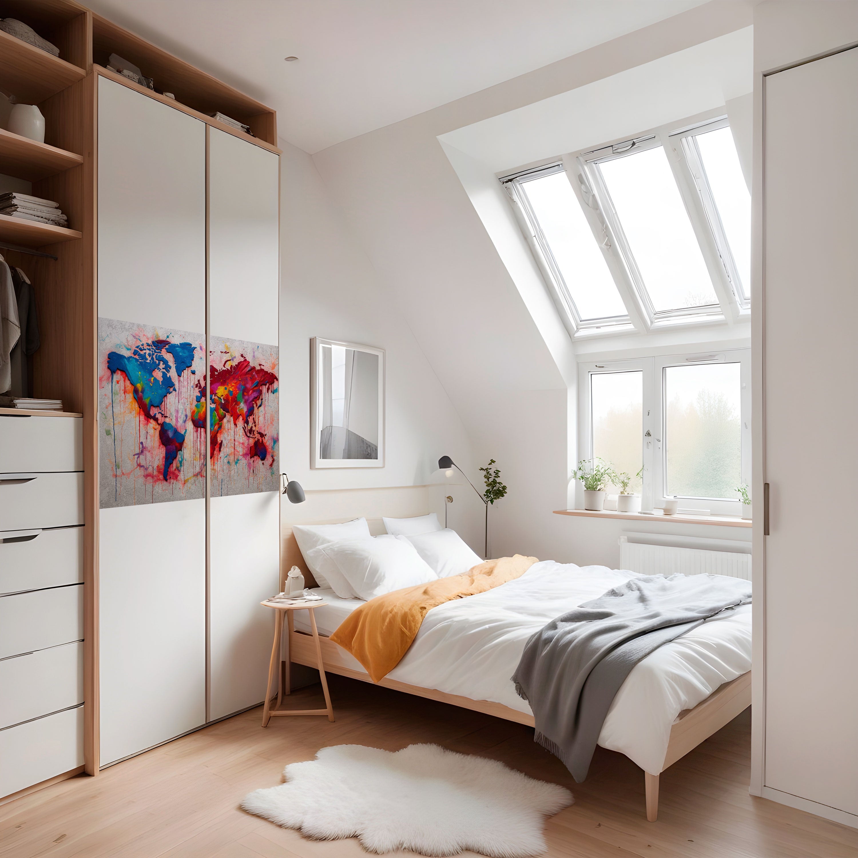 Affiche horizontale autocollante ARTISTIC ATLAS