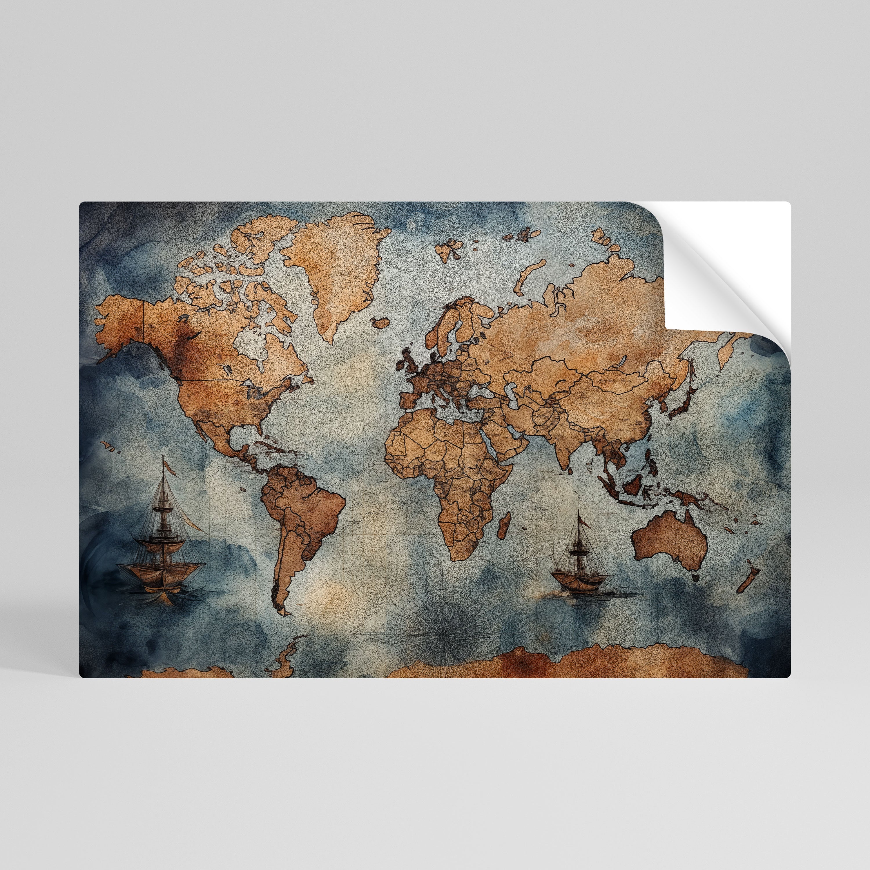 Affiche horizontale autocollante « VAGUES DE DÉCOUVERTE »