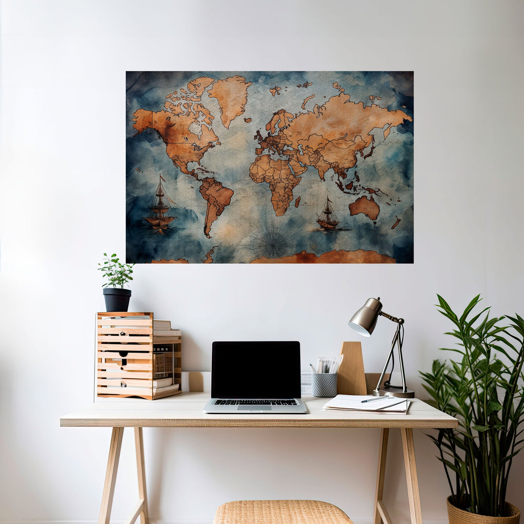 Affiche horizontale autocollante « VAGUES DE DÉCOUVERTE »