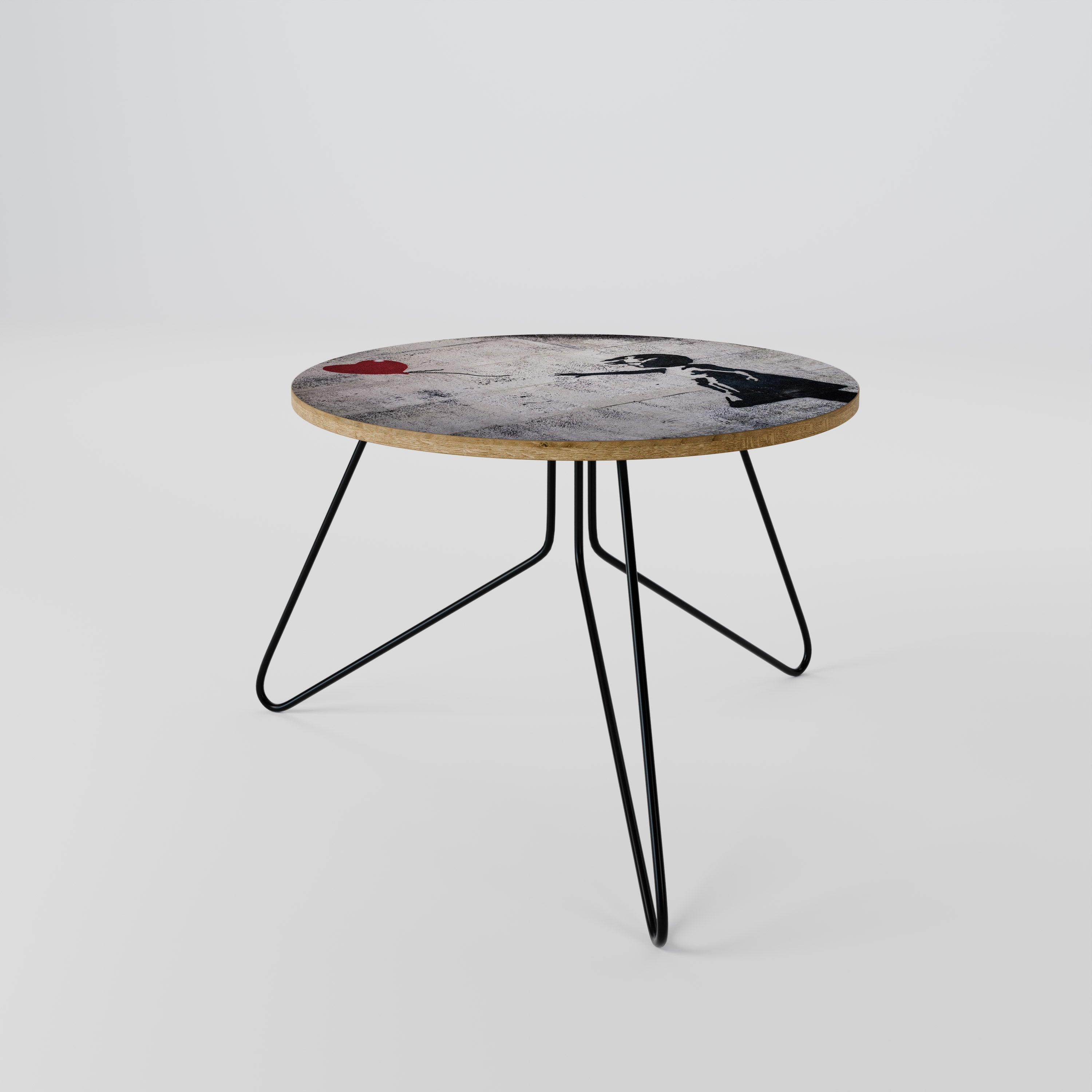 Table basse BALLON GIRL (BANKSY) 60