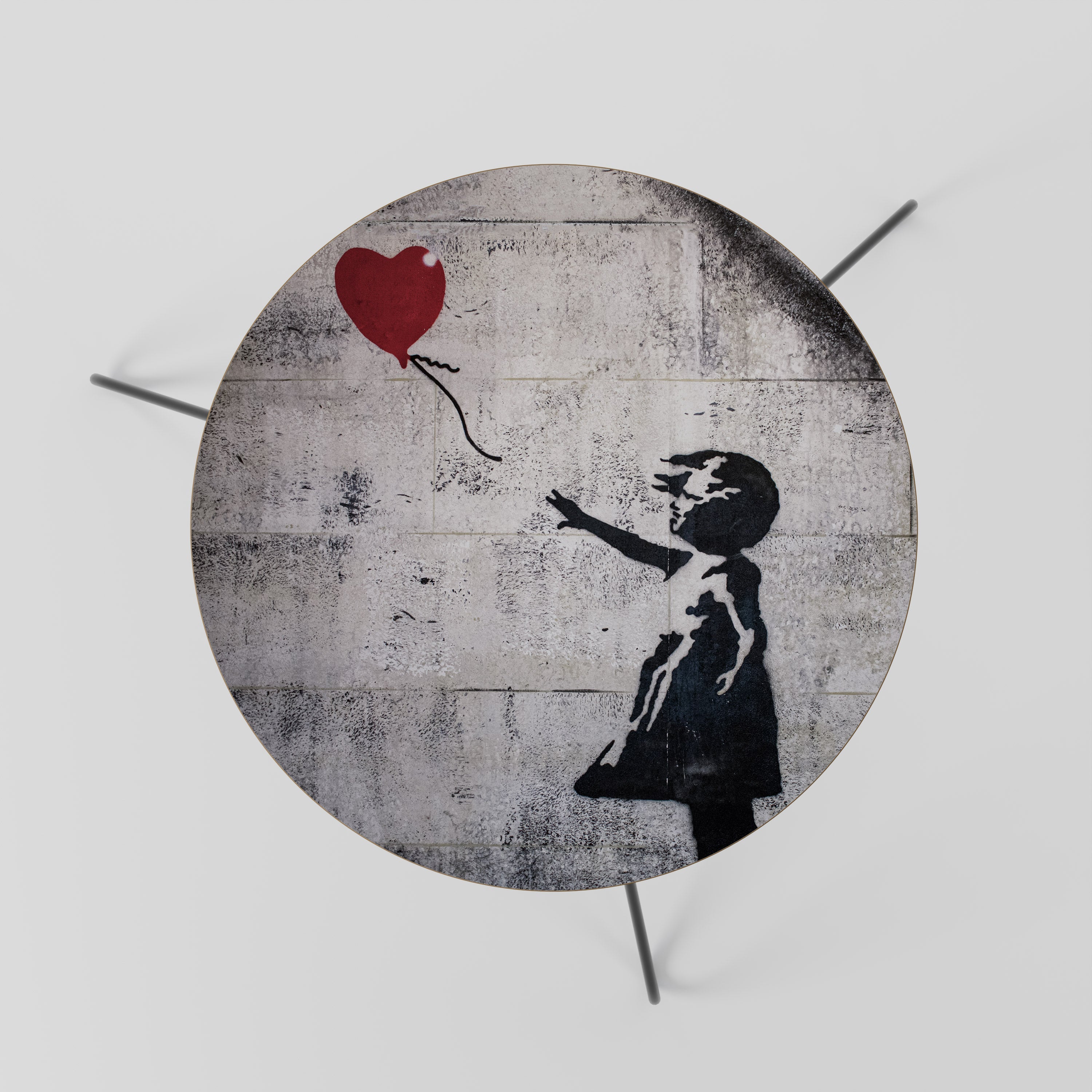 Table basse BALLON GIRL (BANKSY) 60