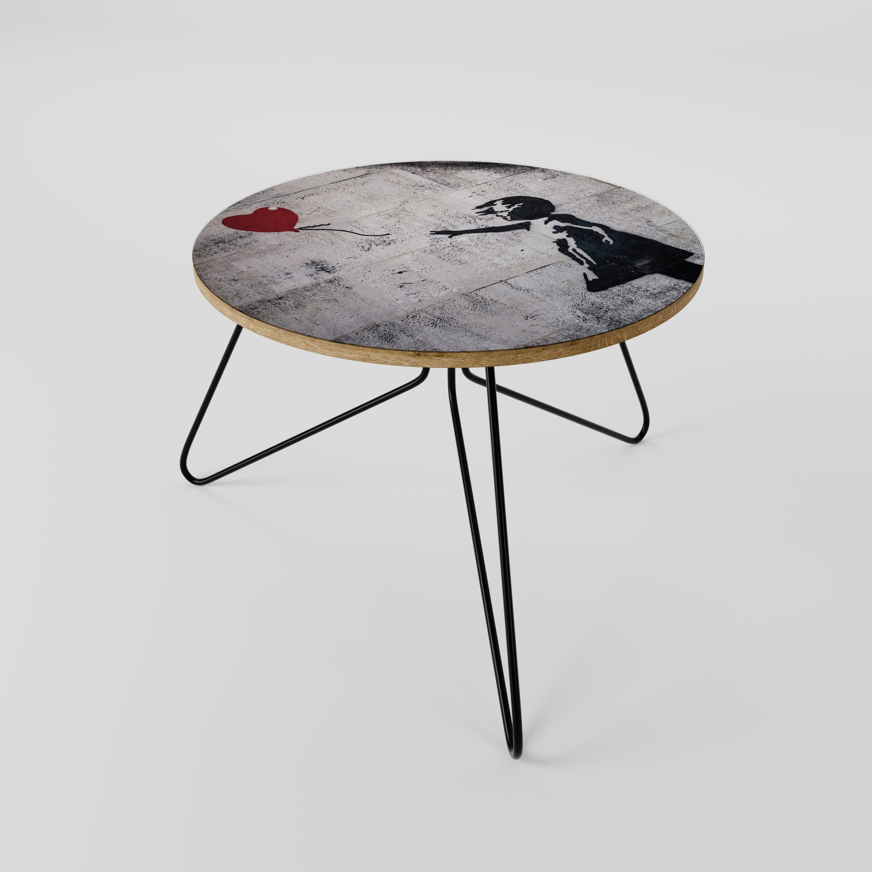 Table basse BALLON GIRL (BANKSY) 60