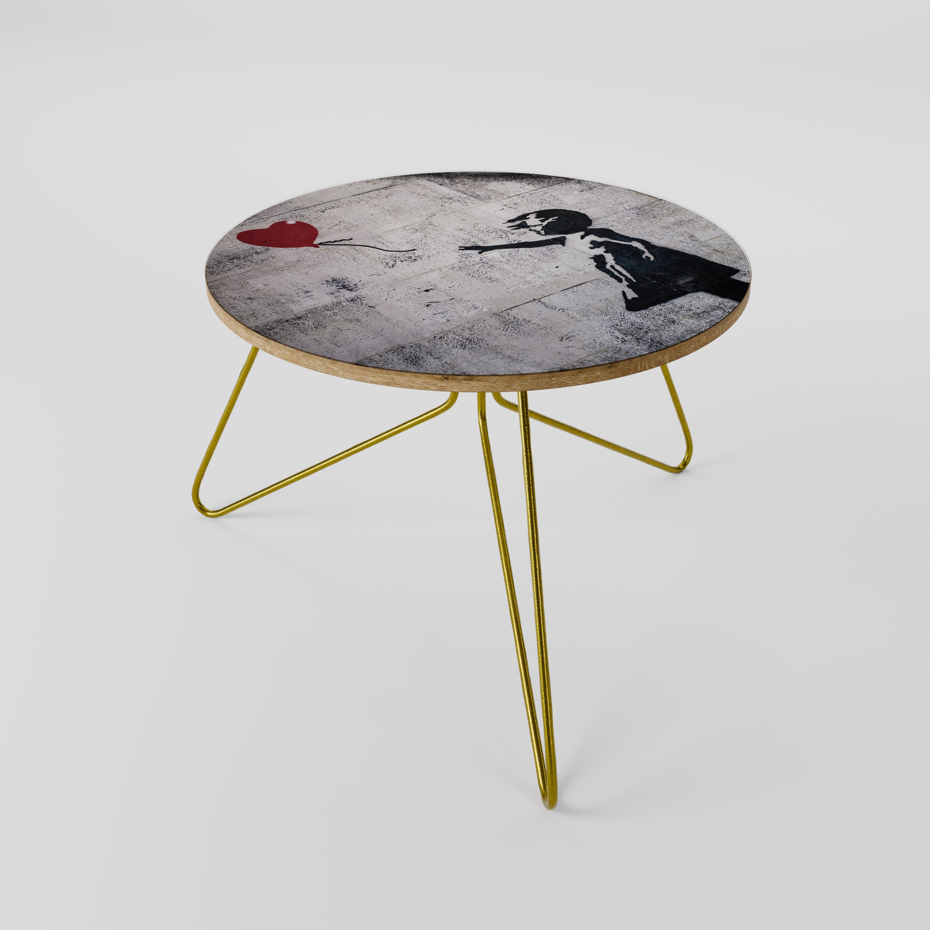 Table basse BALLON GIRL (BANKSY) 60
