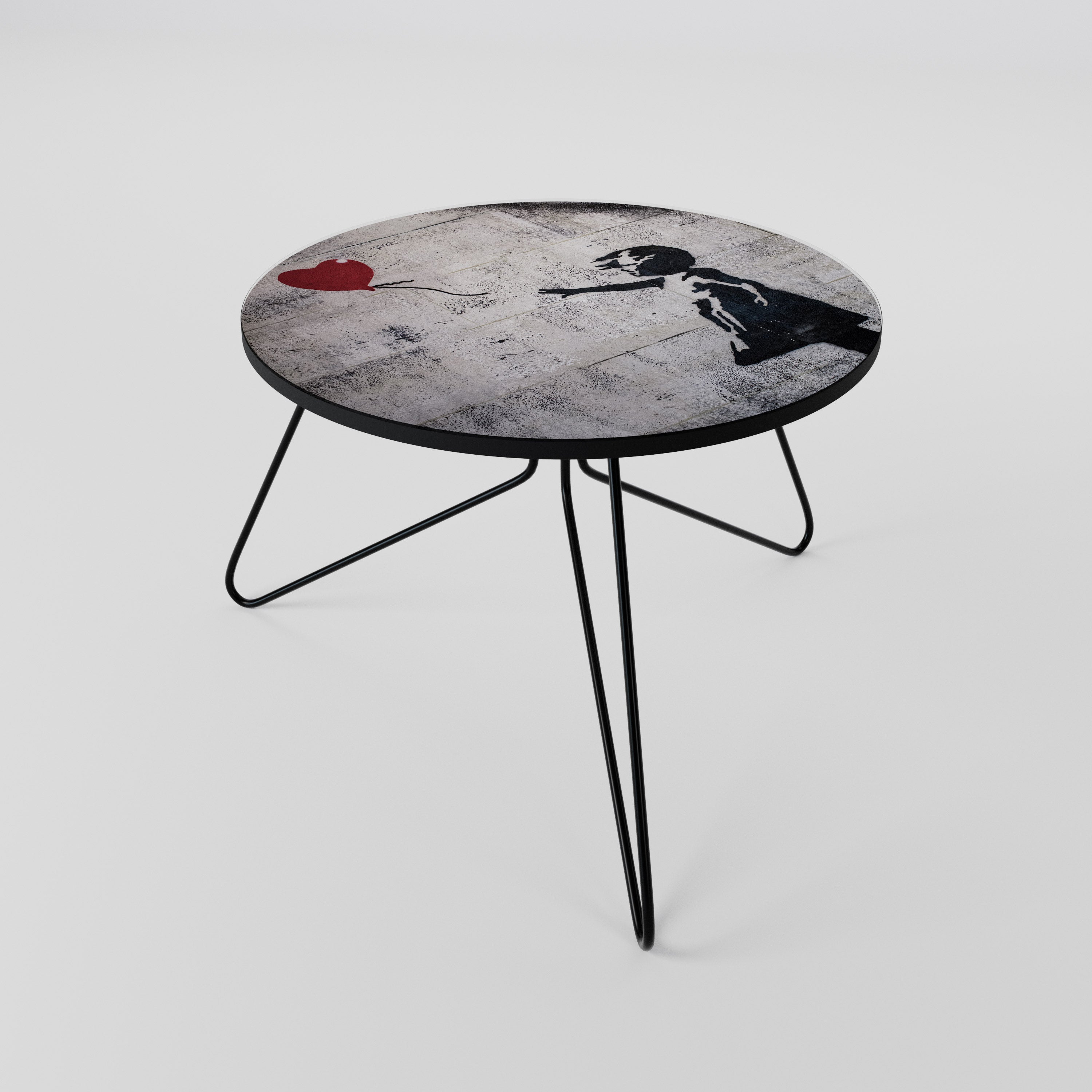 Table basse BALLON GIRL (BANKSY) 60