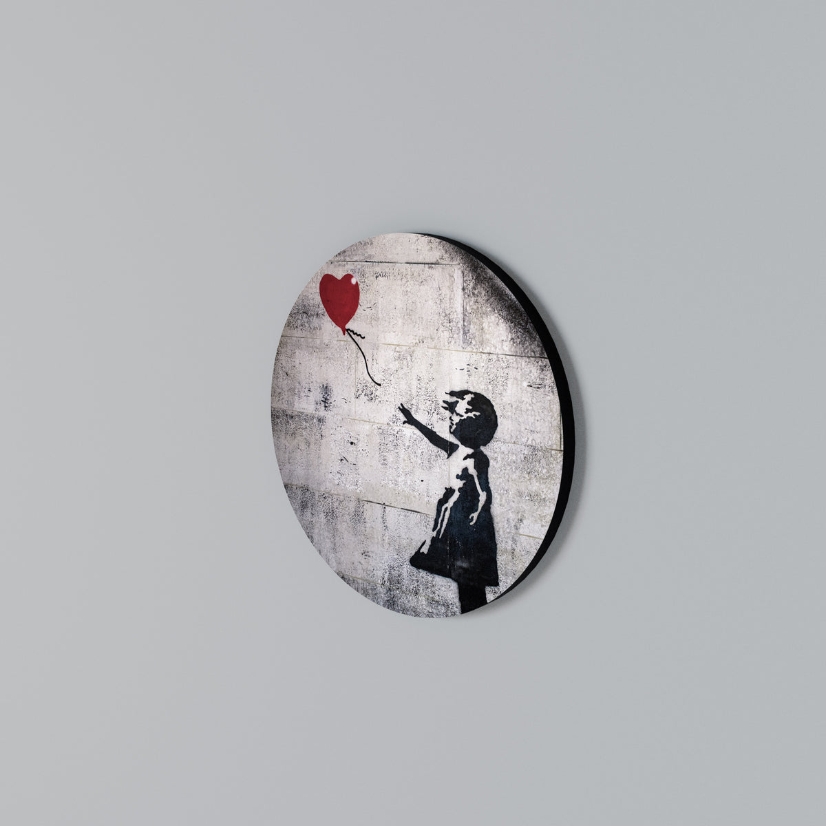 BALLON GIRL (BANKSY) Round Wall Art