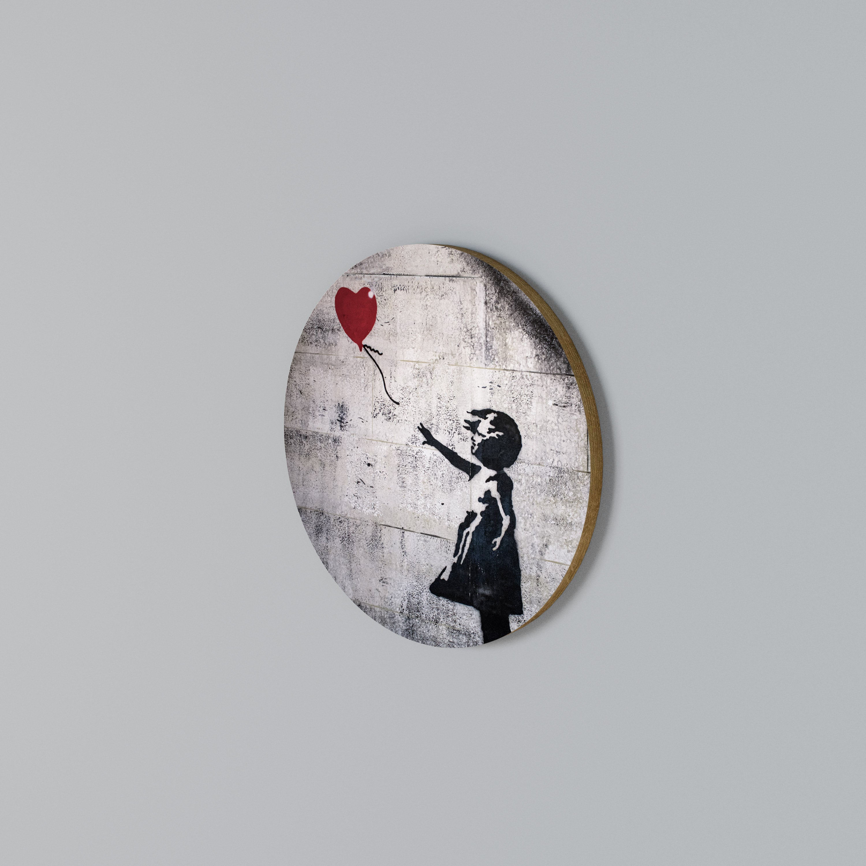 BALLON GIRL (BANKSY) Round Wall Art