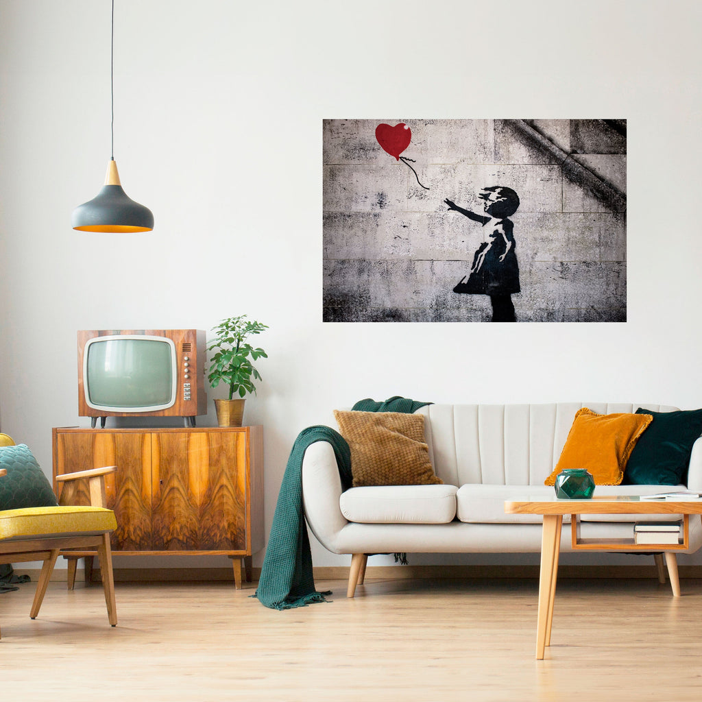 Affiche horizontale autocollante « BALLON GIRL » (BANKSY)