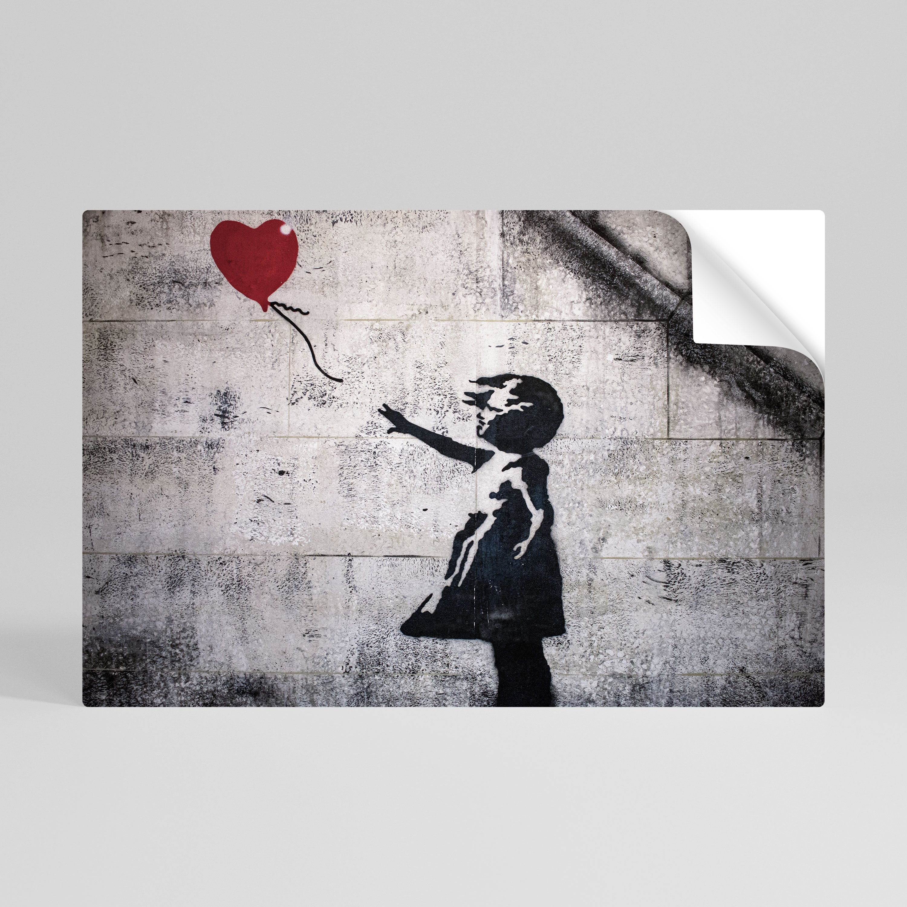 Affiche horizontale autocollante « BALLON GIRL » (BANKSY)