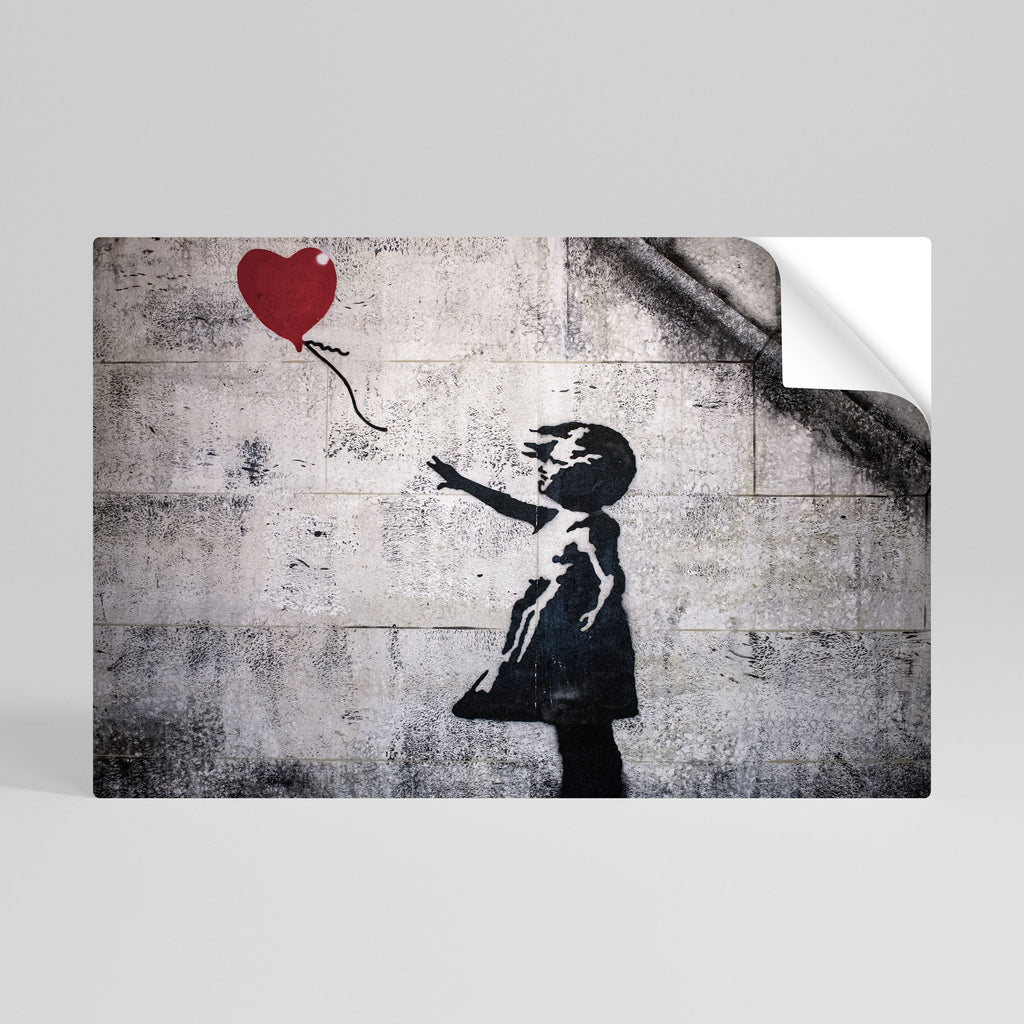 Affiche horizontale autocollante « BALLON GIRL » (BANKSY)