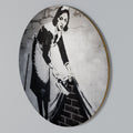 SWEEPING UNDER (BANKSY) Round Wall Art