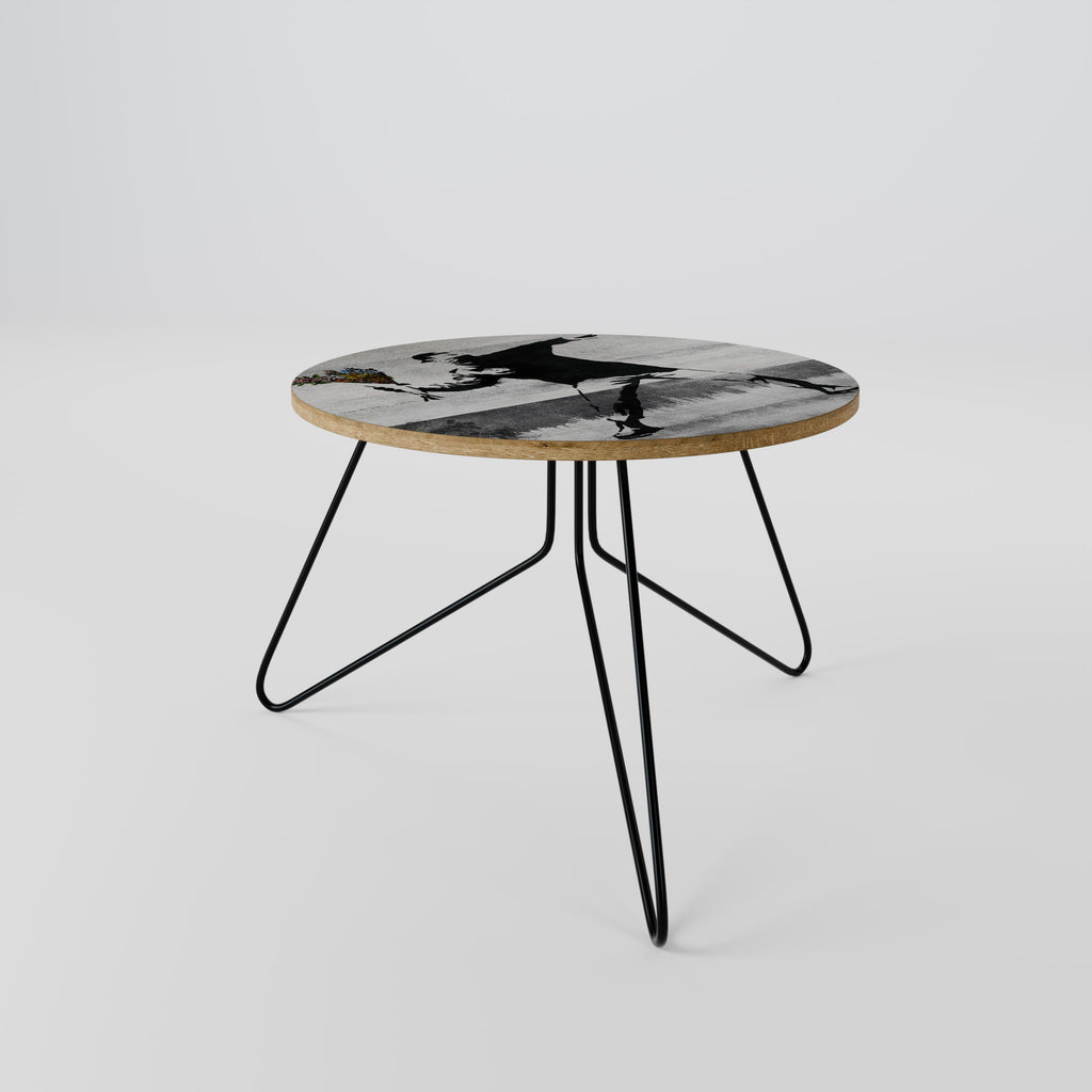Table basse FLOWER BOMBER (BANKSY) 60