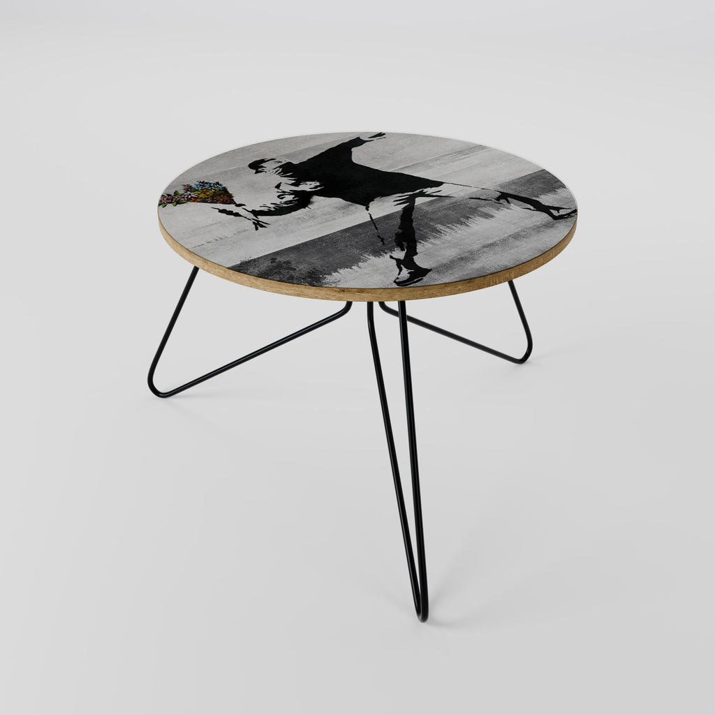 Table basse FLOWER BOMBER (BANKSY) 60