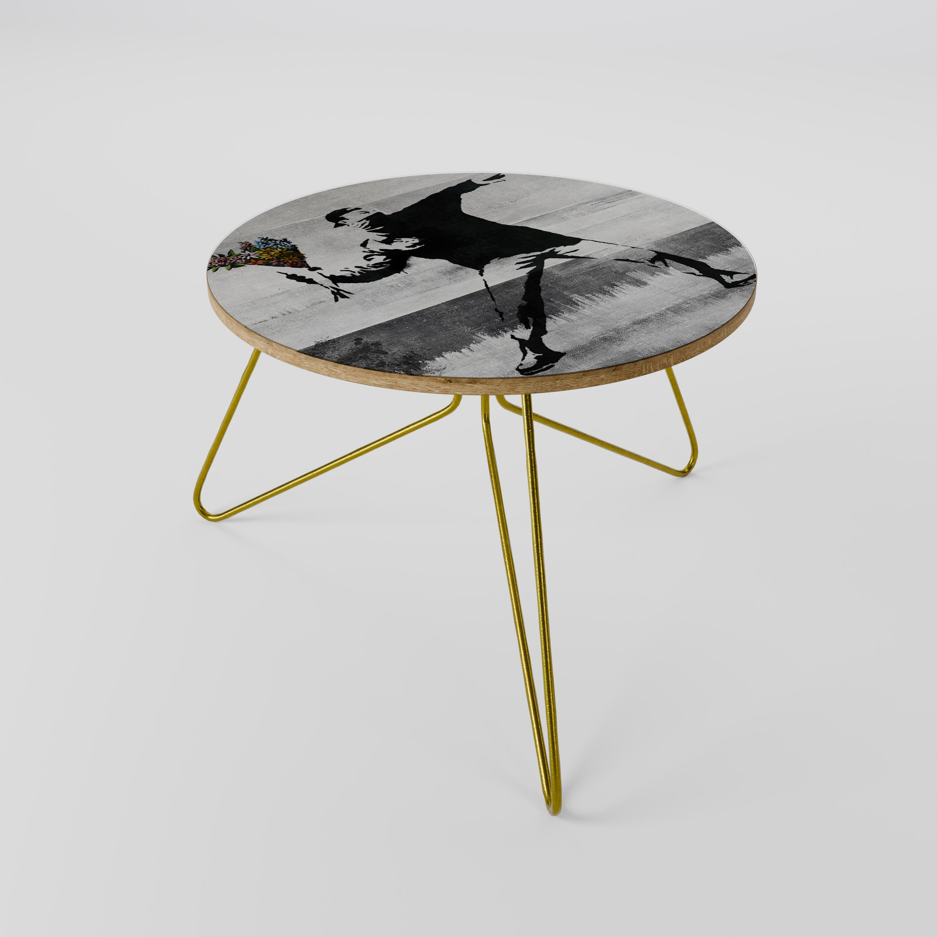 Table basse FLOWER BOMBER (BANKSY) 60