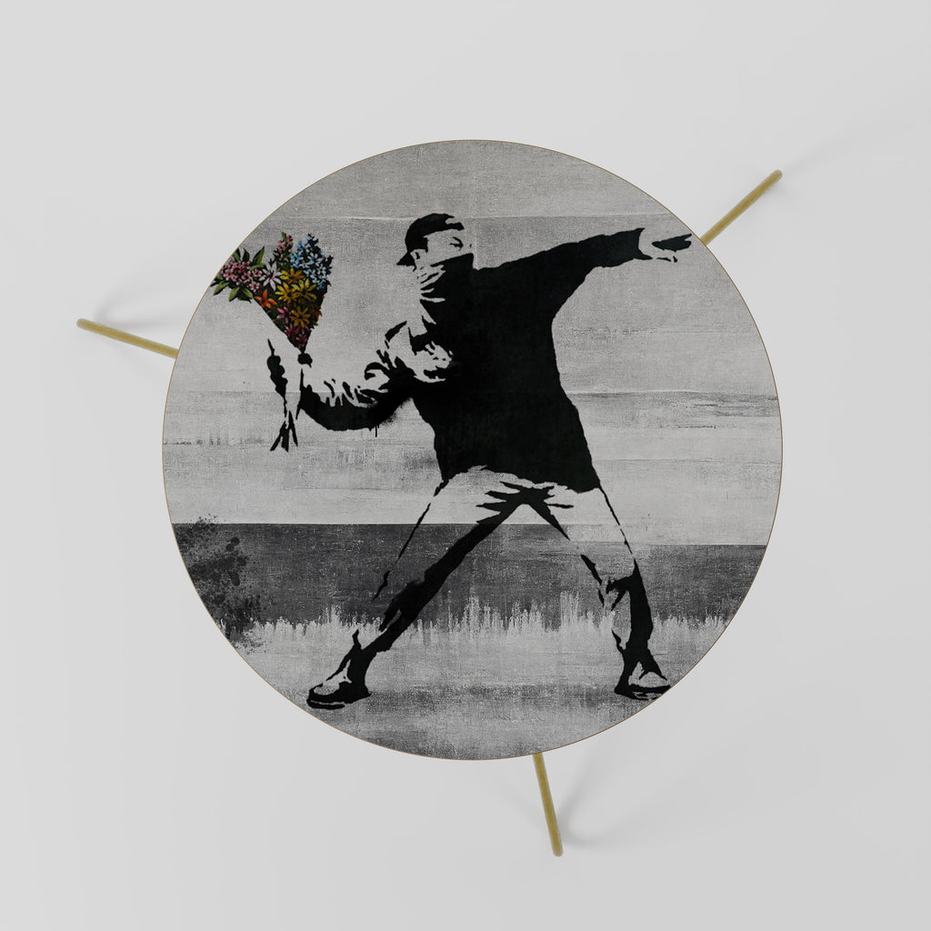 Table basse FLOWER BOMBER (BANKSY) 60