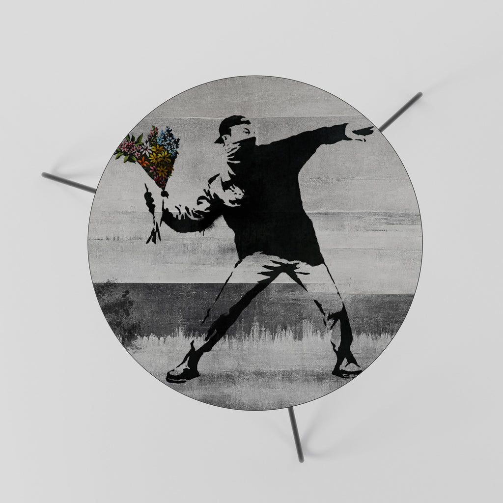 Table basse FLOWER BOMBER (BANKSY) 60