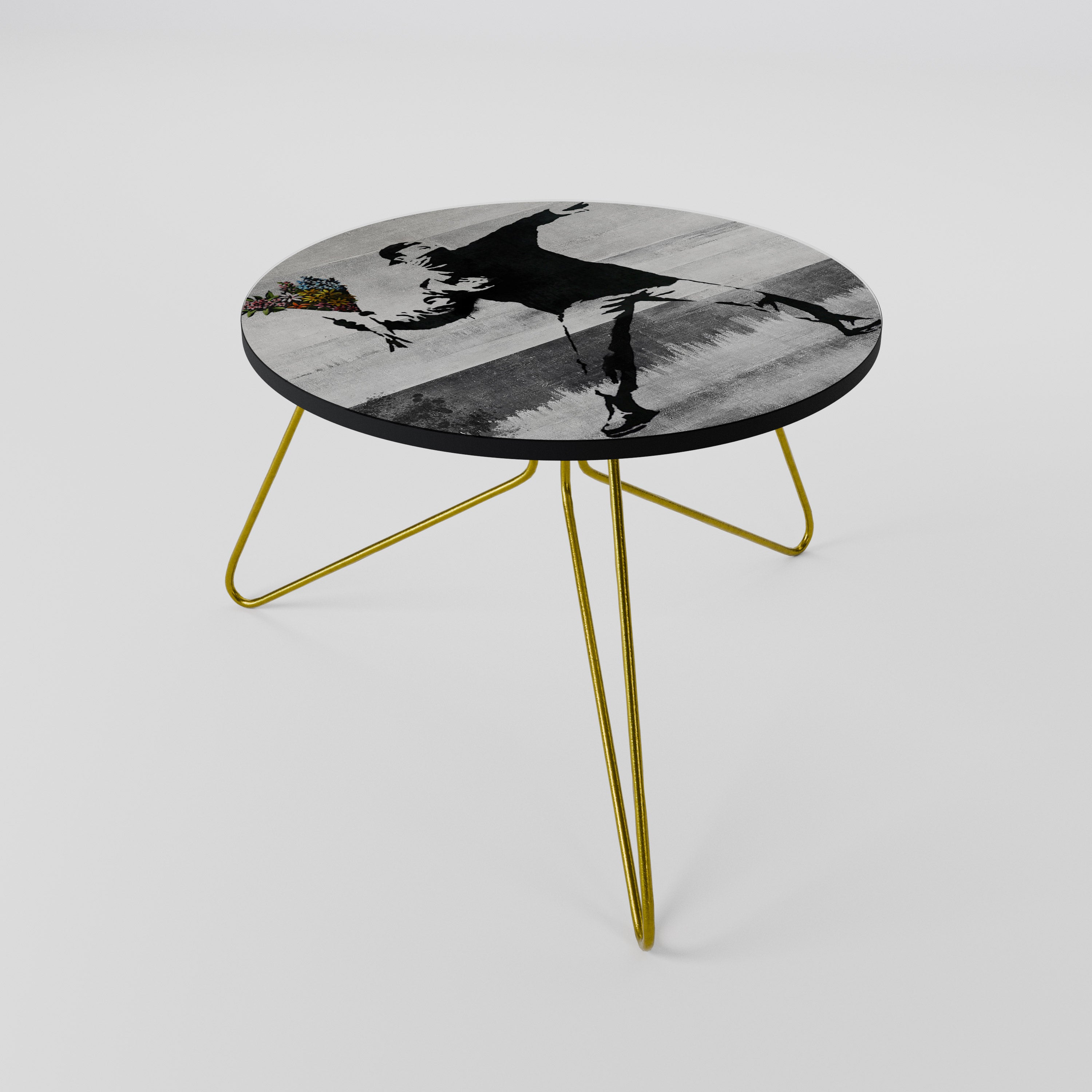 Table basse FLOWER BOMBER (BANKSY) 60