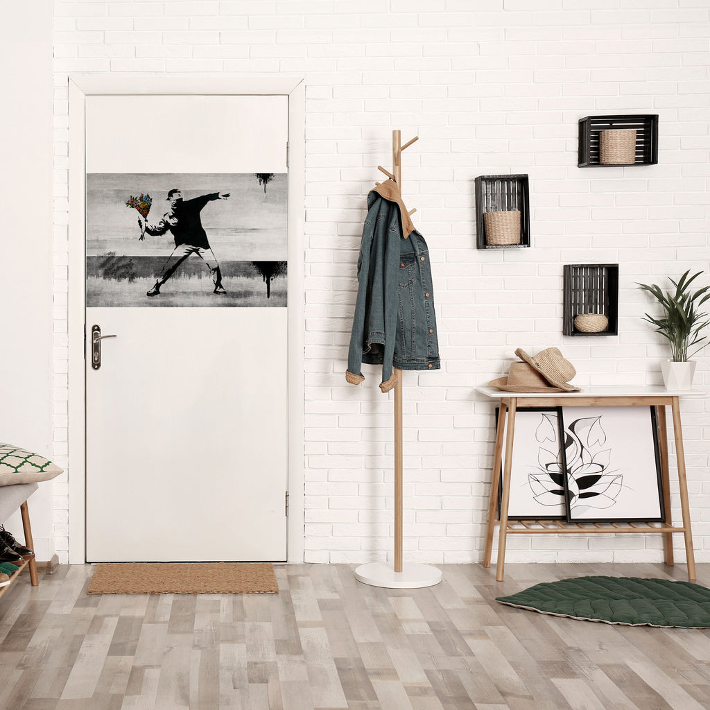 Affiche horizontale autocollante FLOWER BOMBER (BANKSY)