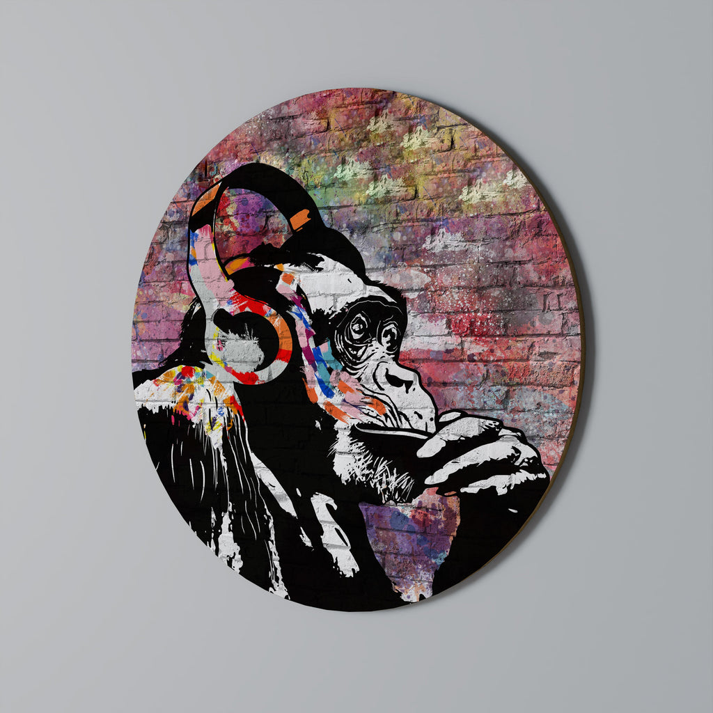 Décoration murale ronde APISH LISTENER