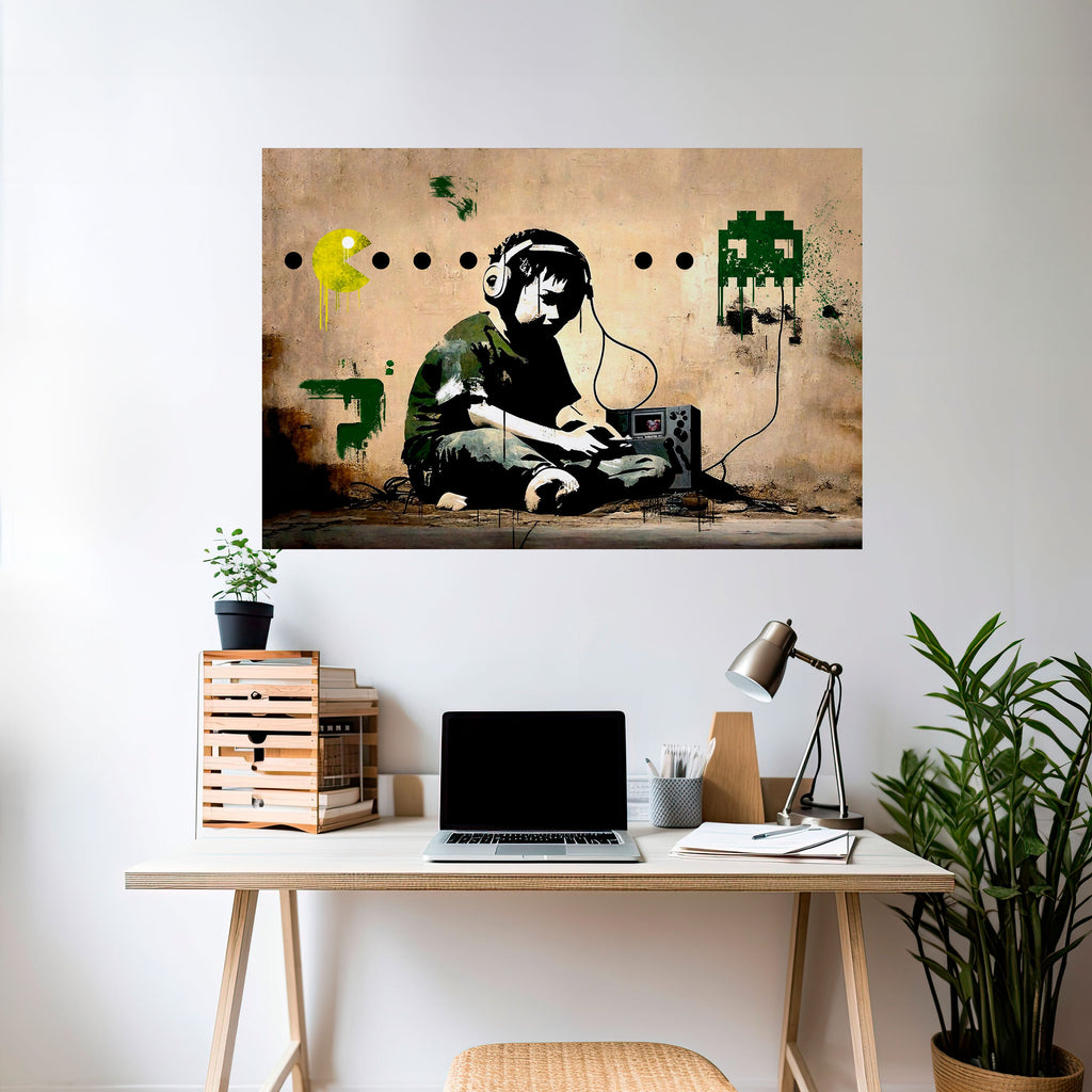 Affiche horizontale autocollante VIRTUAL REVIVAL