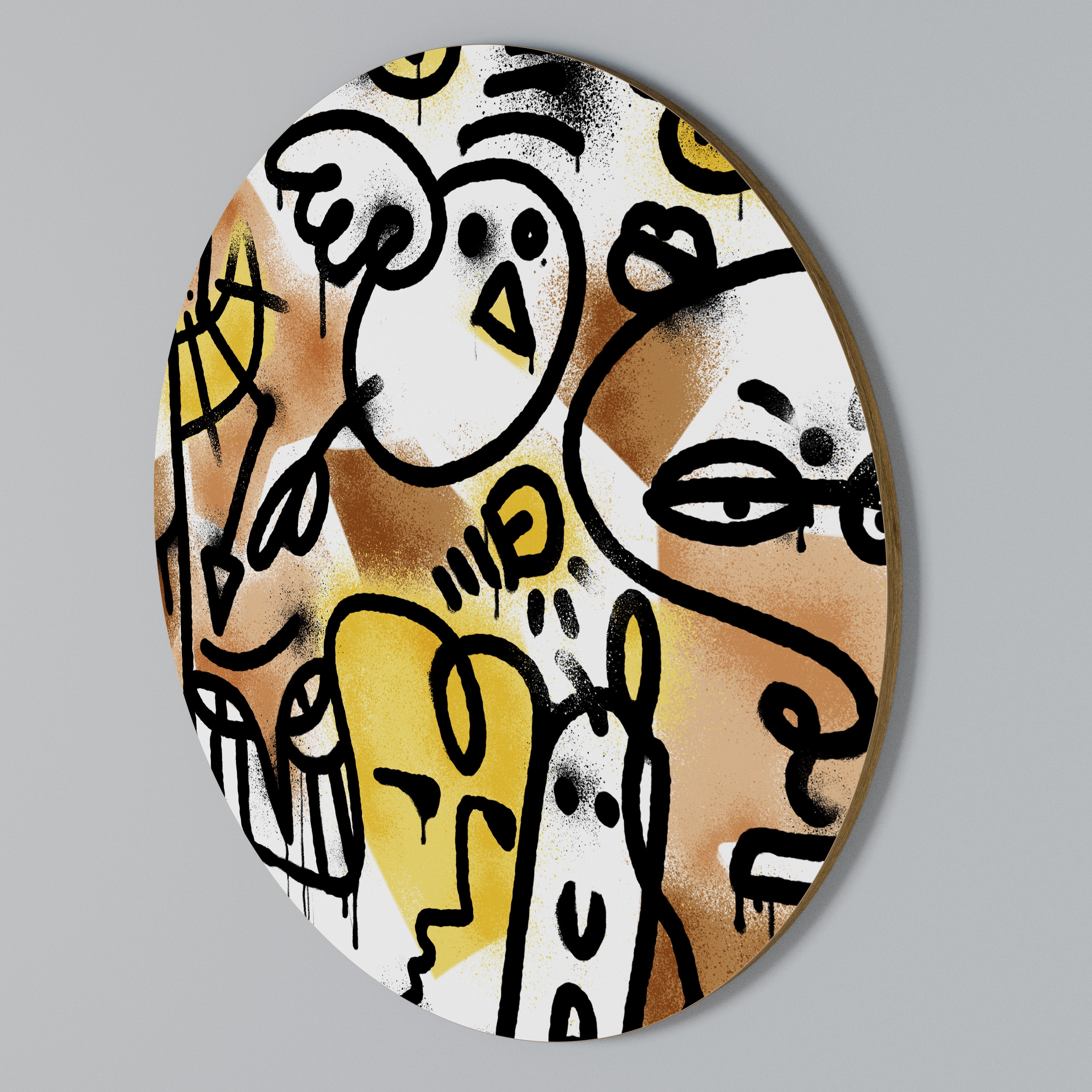 URBAN CANVAS Round Wall Art