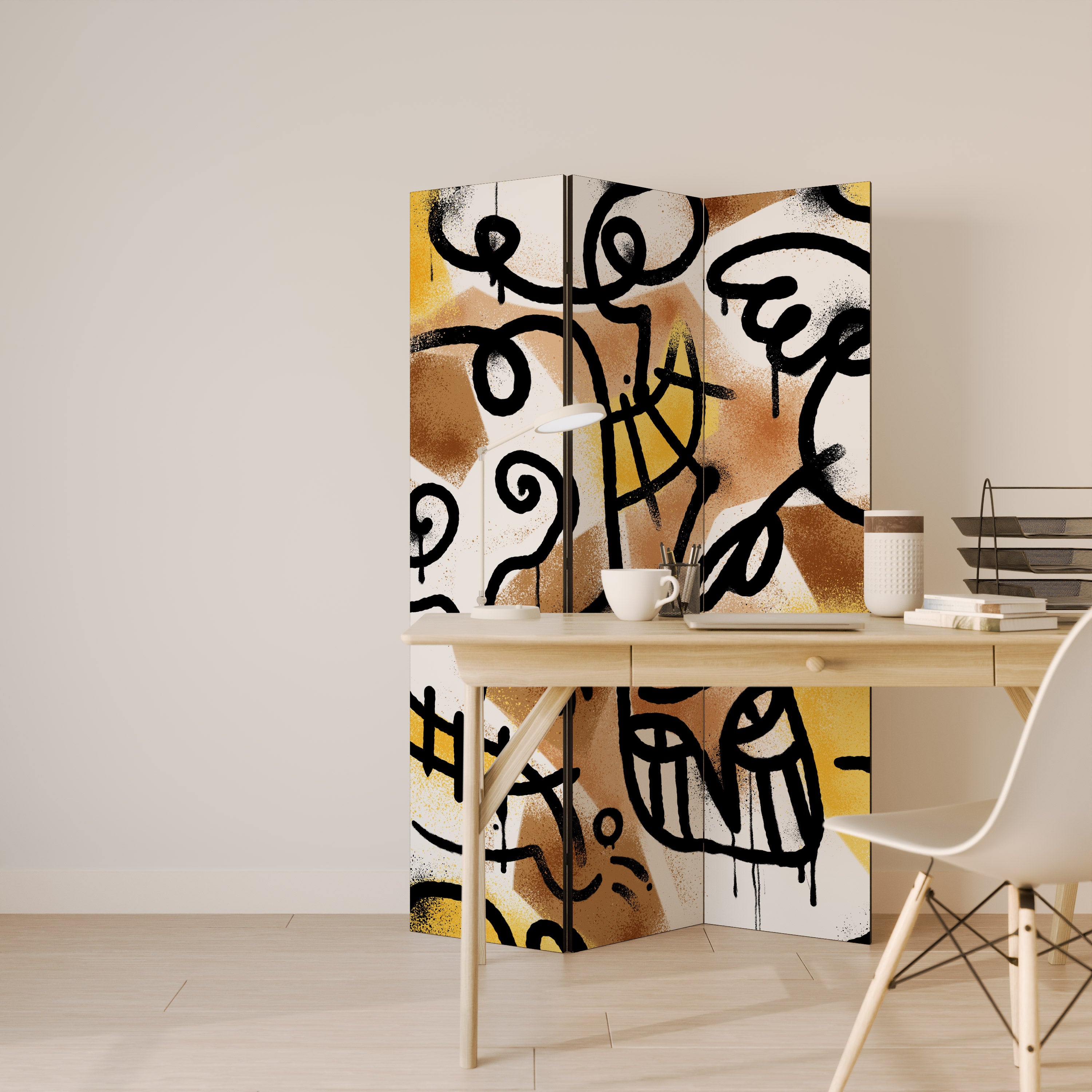 URBAN CANVAS 3-Panel Room Divider