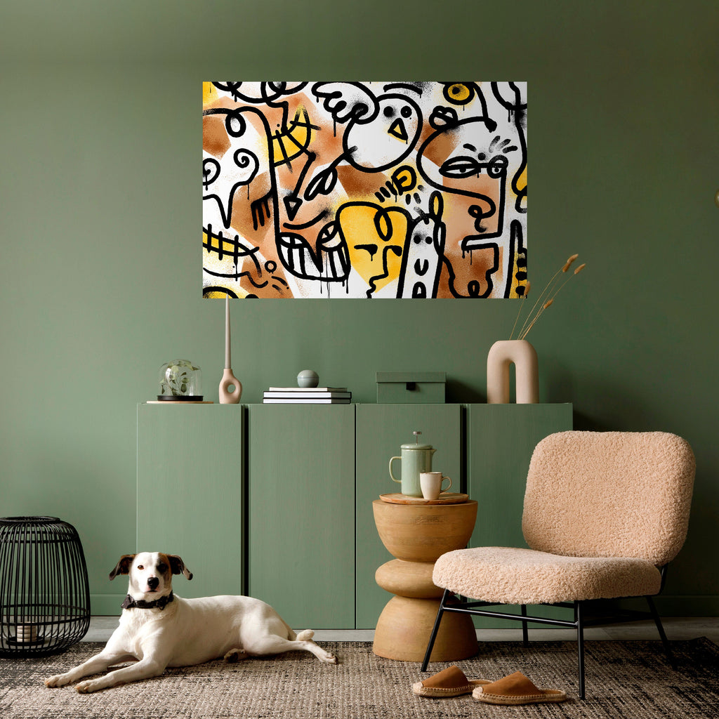 Affiche horizontale autocollante URBAN CANVAS