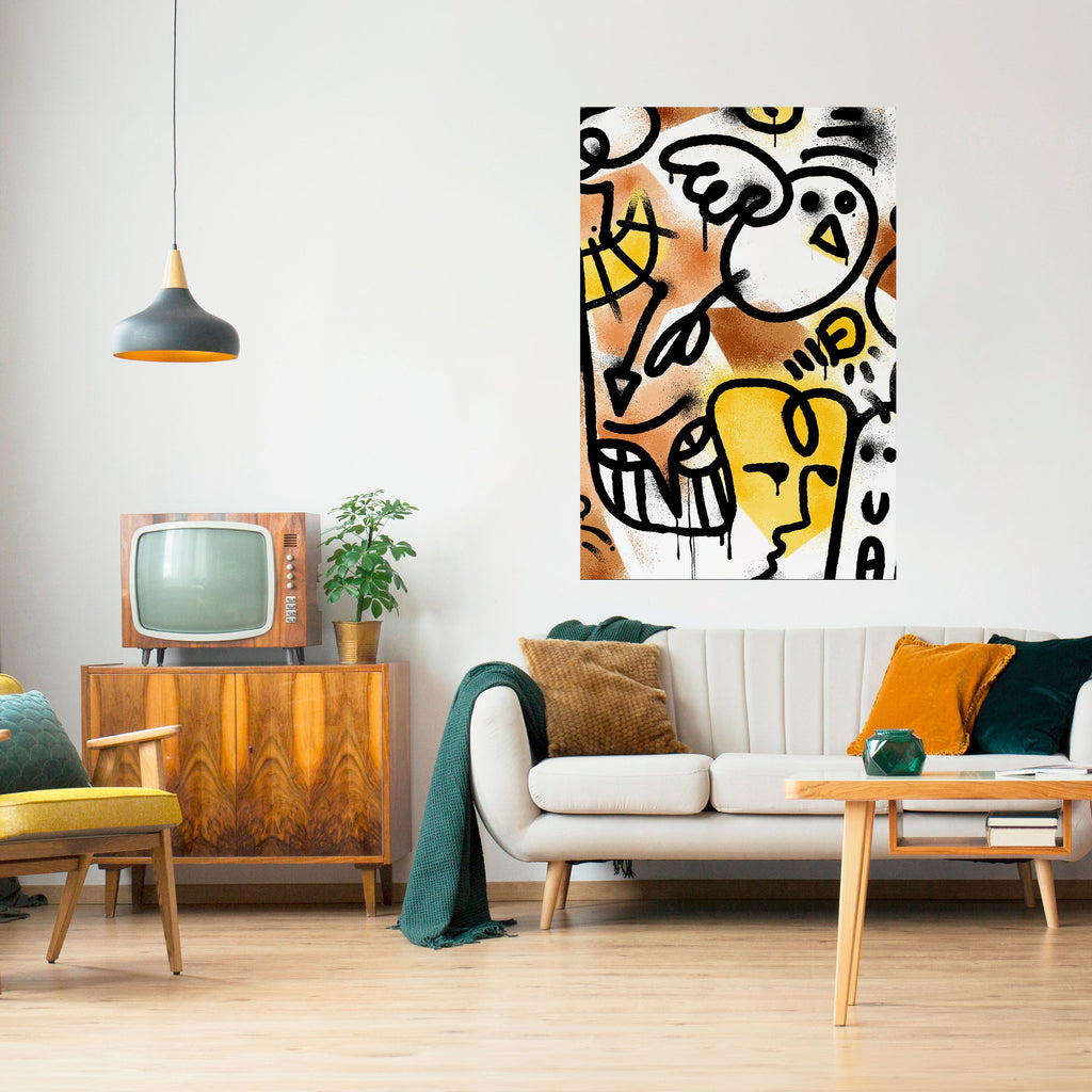 Affiche verticale autocollante URBAN CANVAS