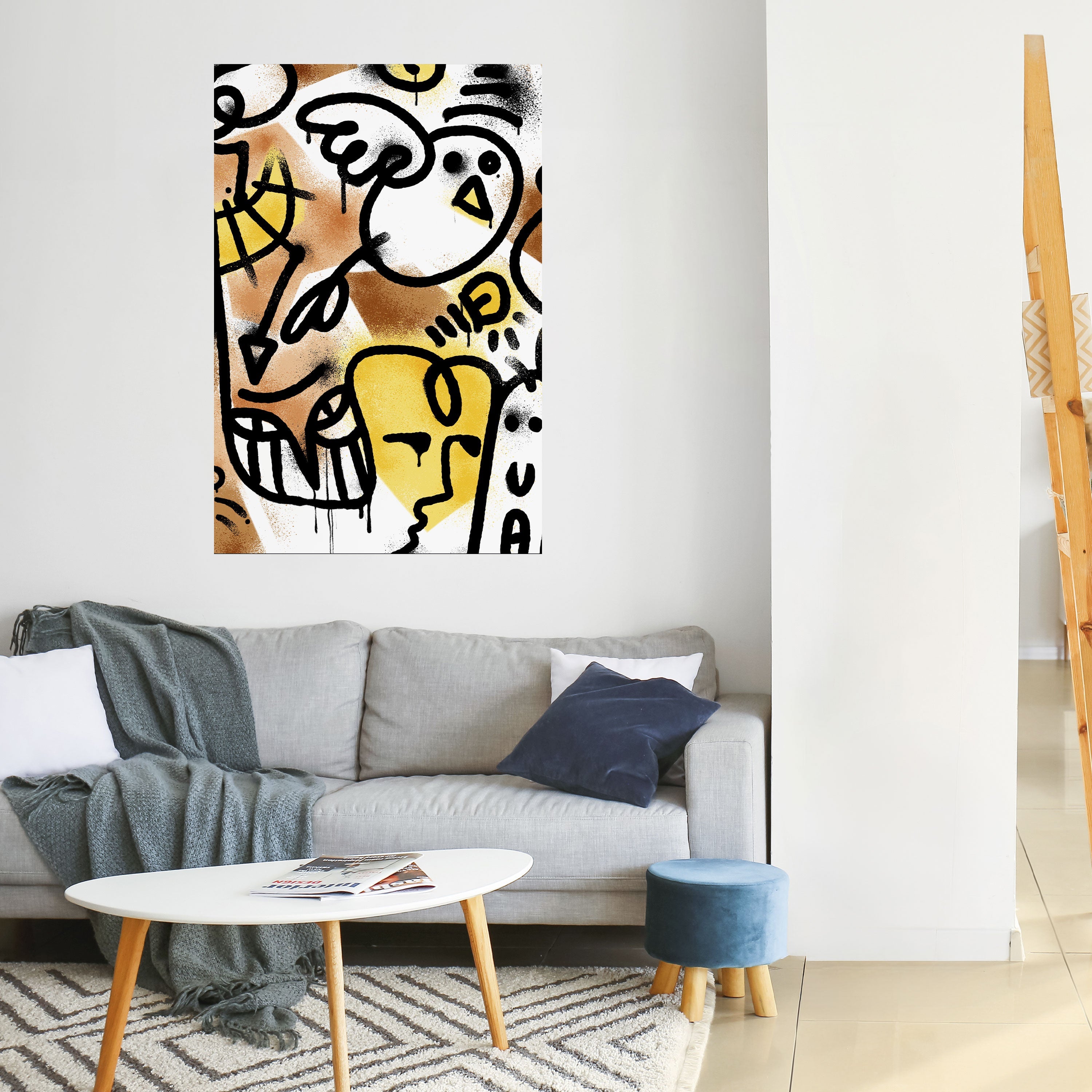 Affiche verticale autocollante URBAN CANVAS