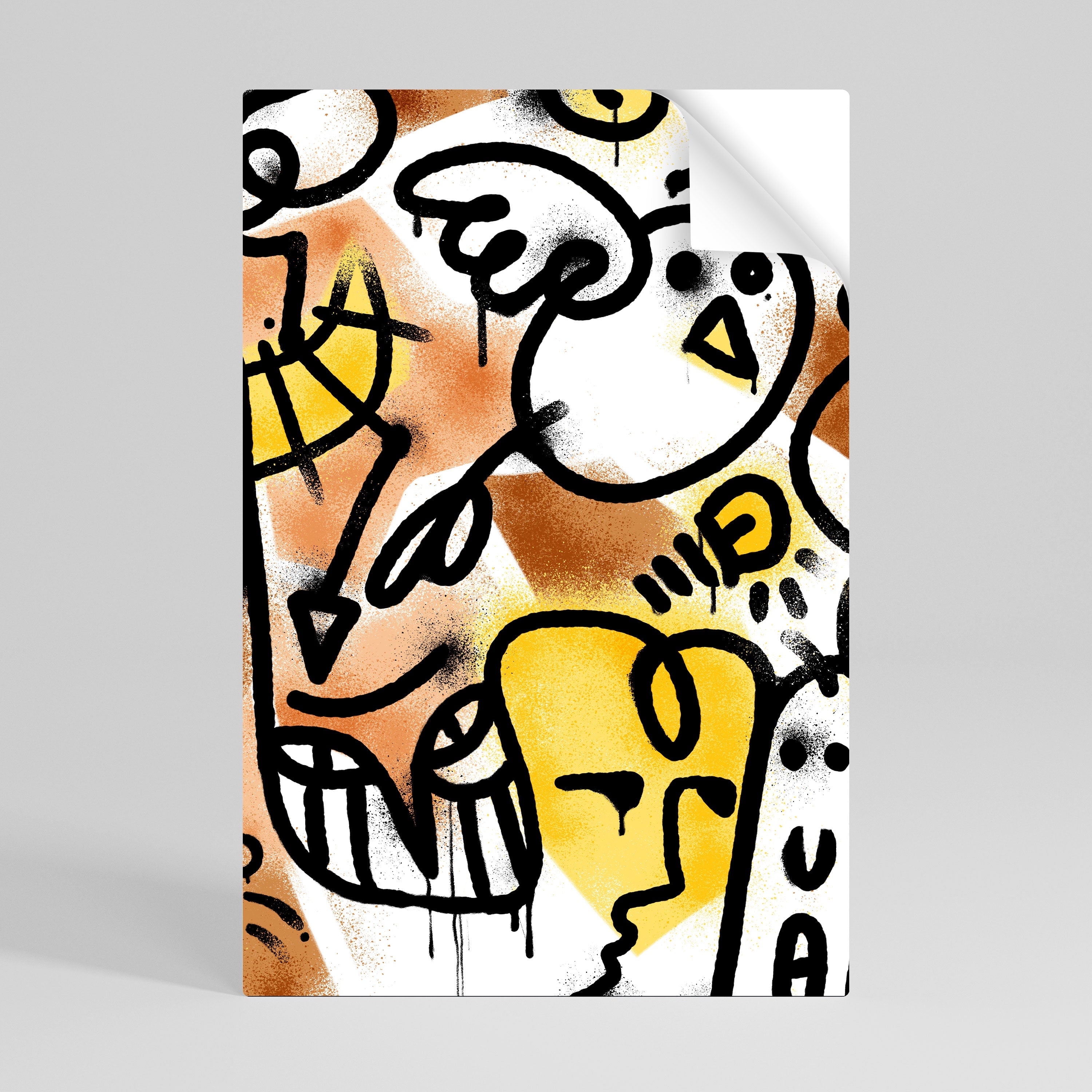 Affiche verticale autocollante URBAN CANVAS