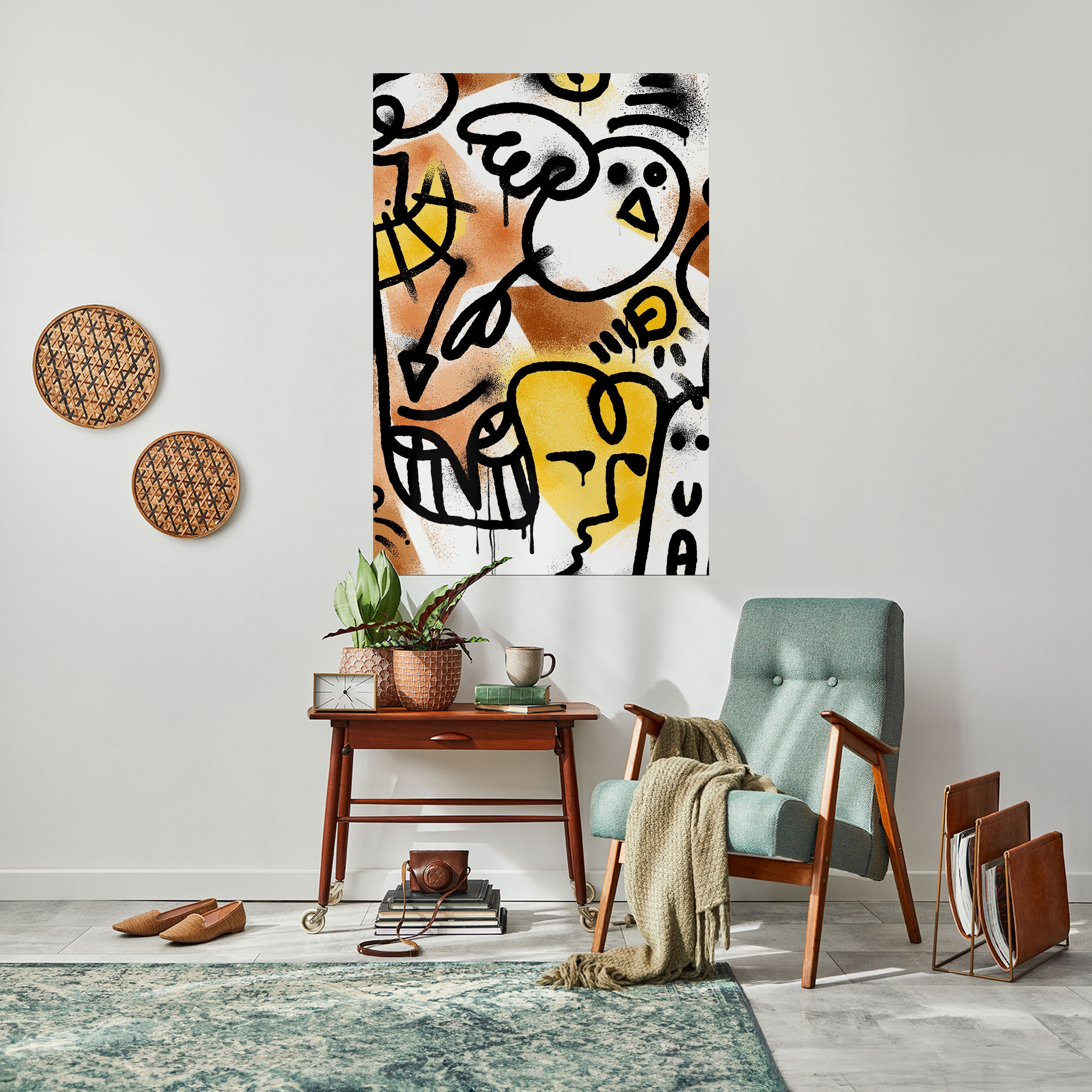 Affiche verticale autocollante URBAN CANVAS