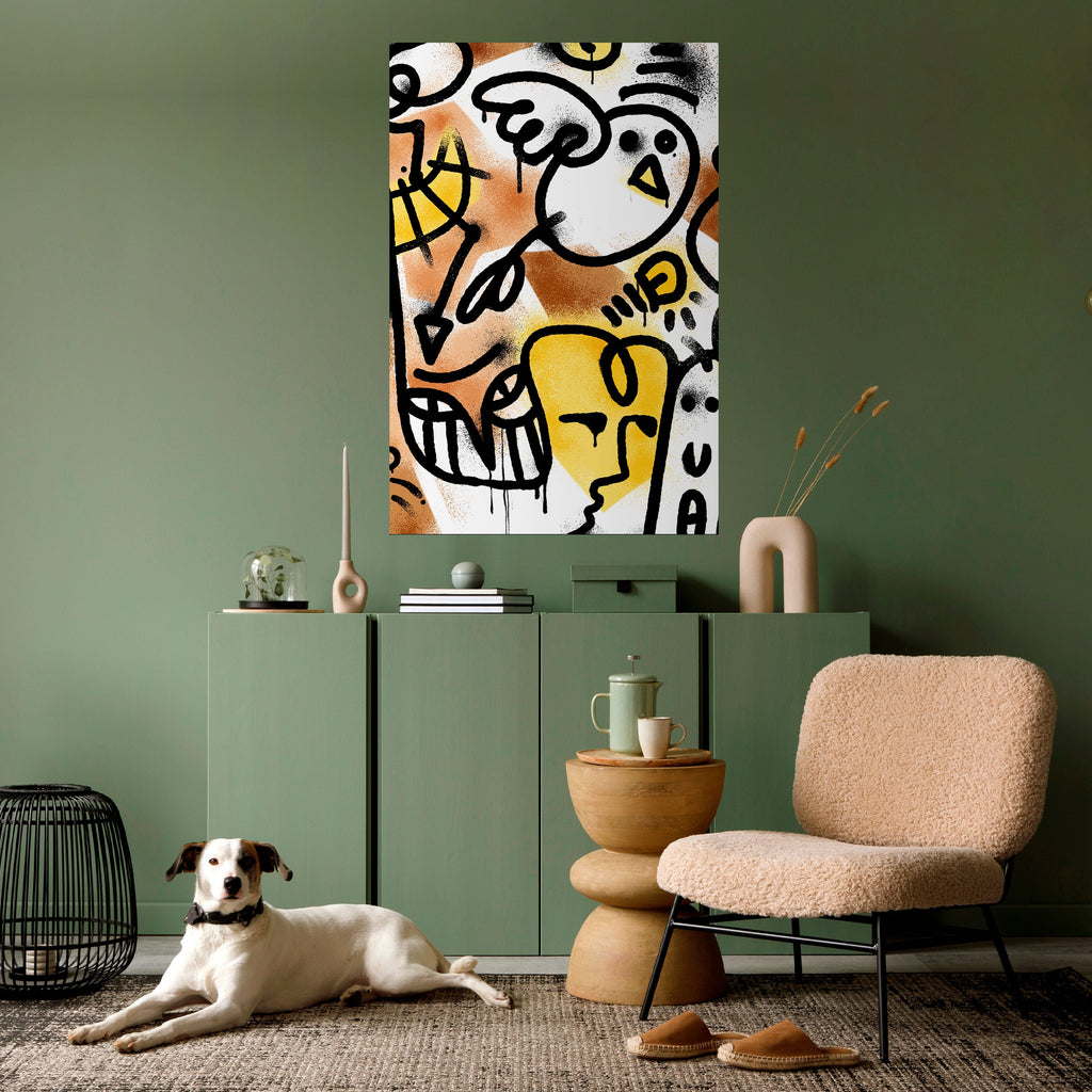 Affiche verticale autocollante URBAN CANVAS