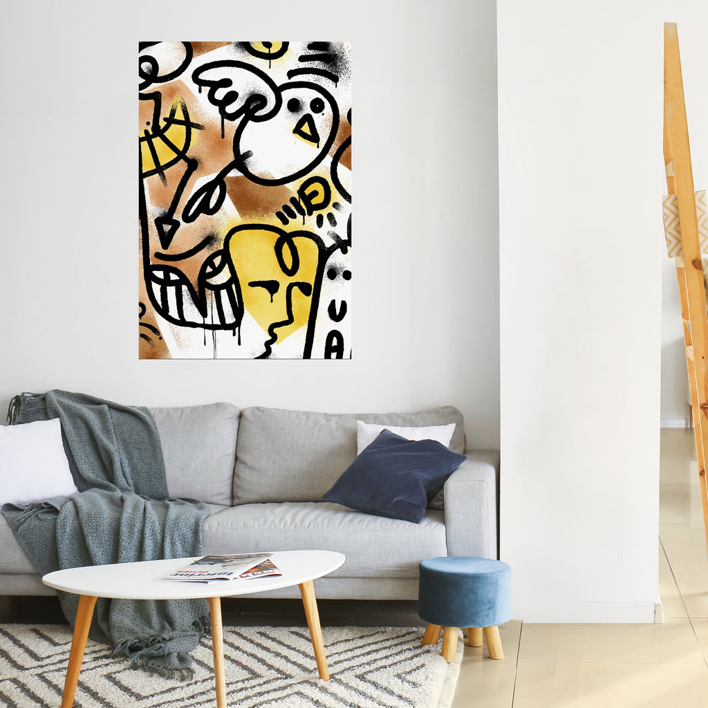 Affiche verticale autocollante URBAN CANVAS