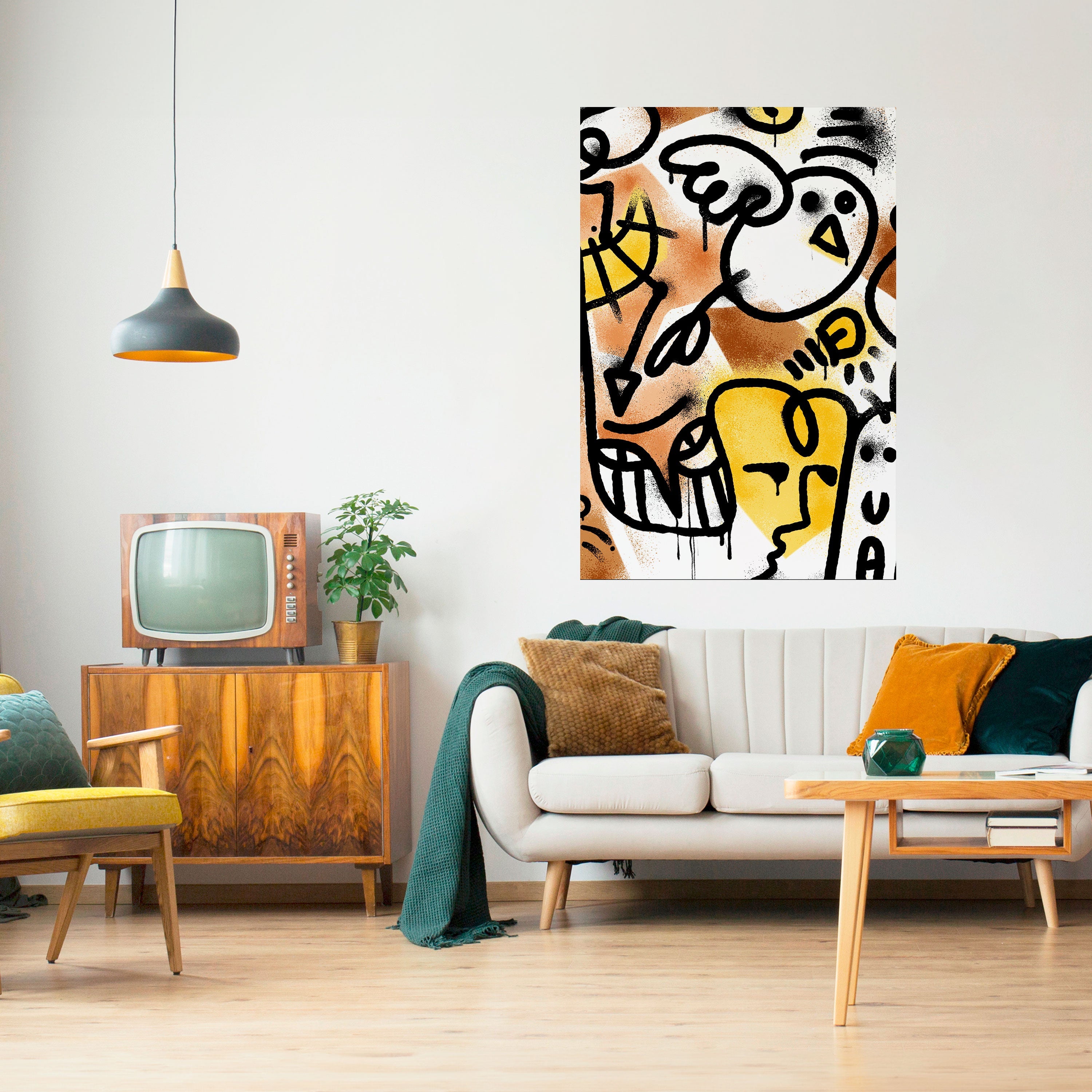 Affiche verticale autocollante URBAN CANVAS