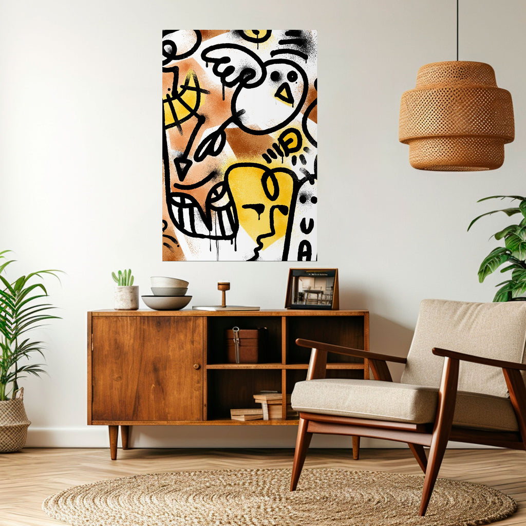 Affiche verticale autocollante URBAN CANVAS