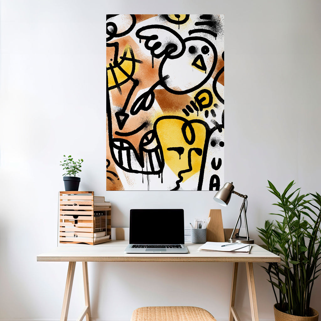 Affiche verticale autocollante URBAN CANVAS