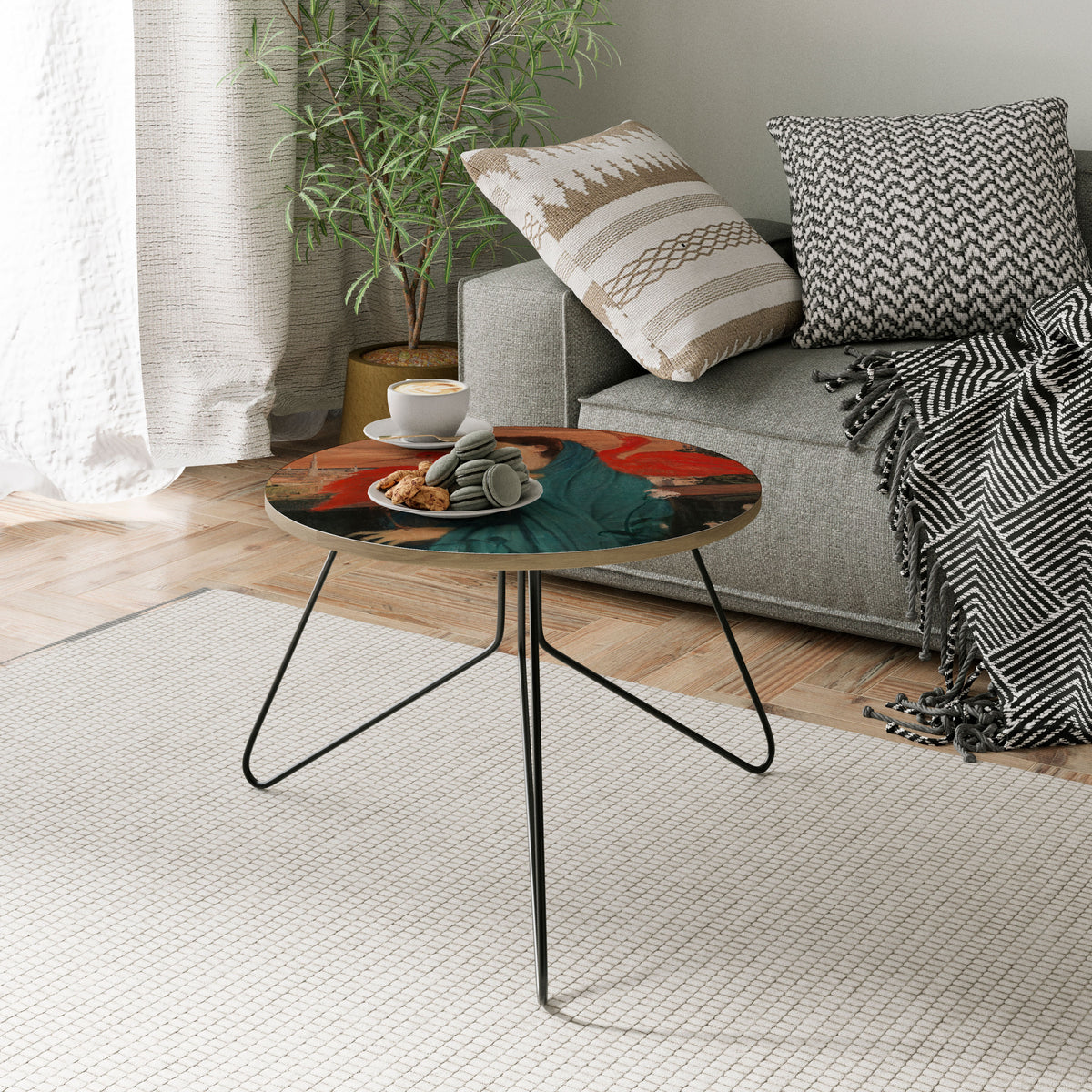 YOUNG WOMAN WITH IBIS Coffee Table