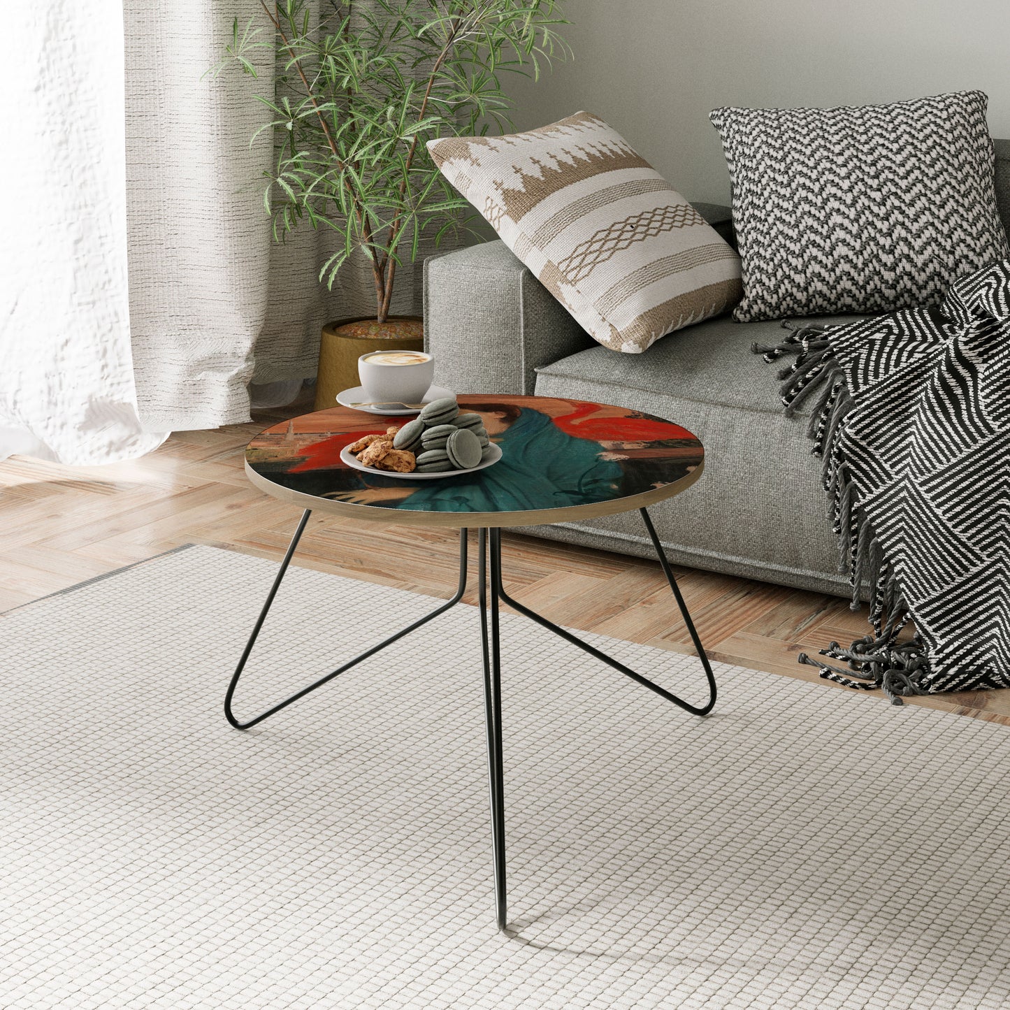 YOUNG WOMAN WITH IBIS Coffee Table