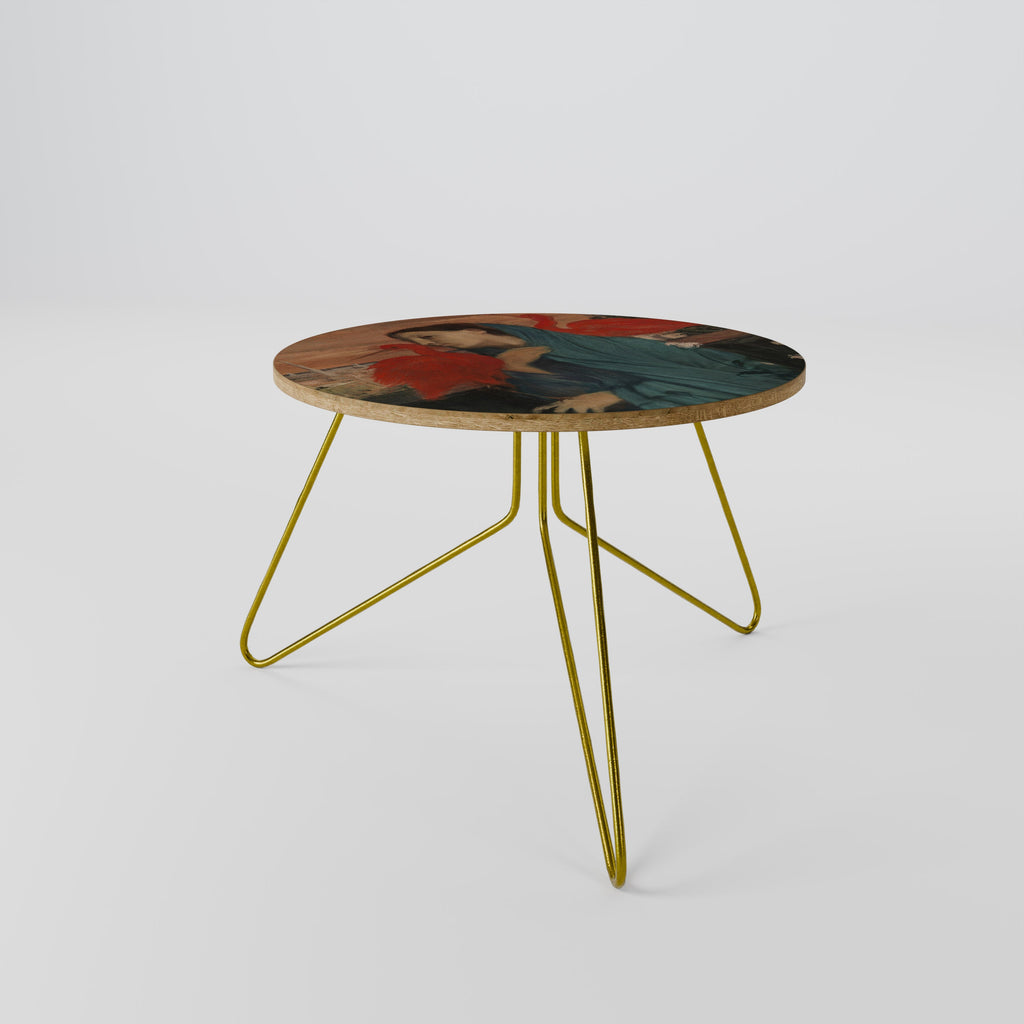 Table basse JEUNE FEMME À L'IBIS 60