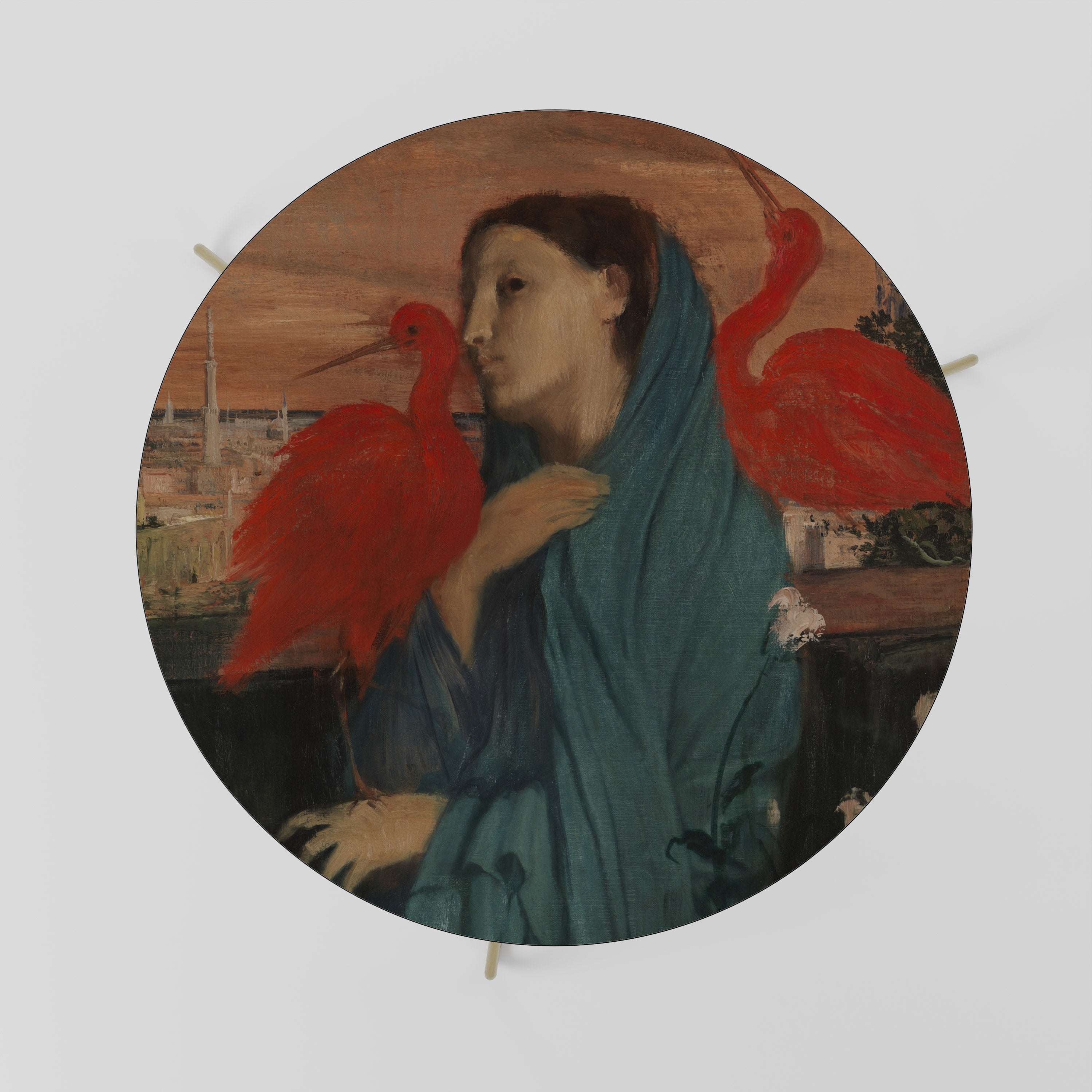 JEUNE FEMME À L'IBIS Table Basse 69