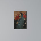 YOUNG WOMAN WITH IBIS Vertical Canvas Print