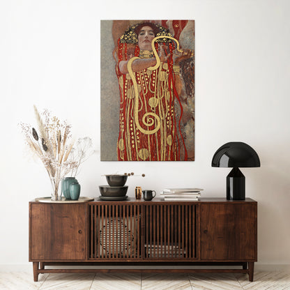 HYGIEIA BY KLIMT Vertical Canvas Print